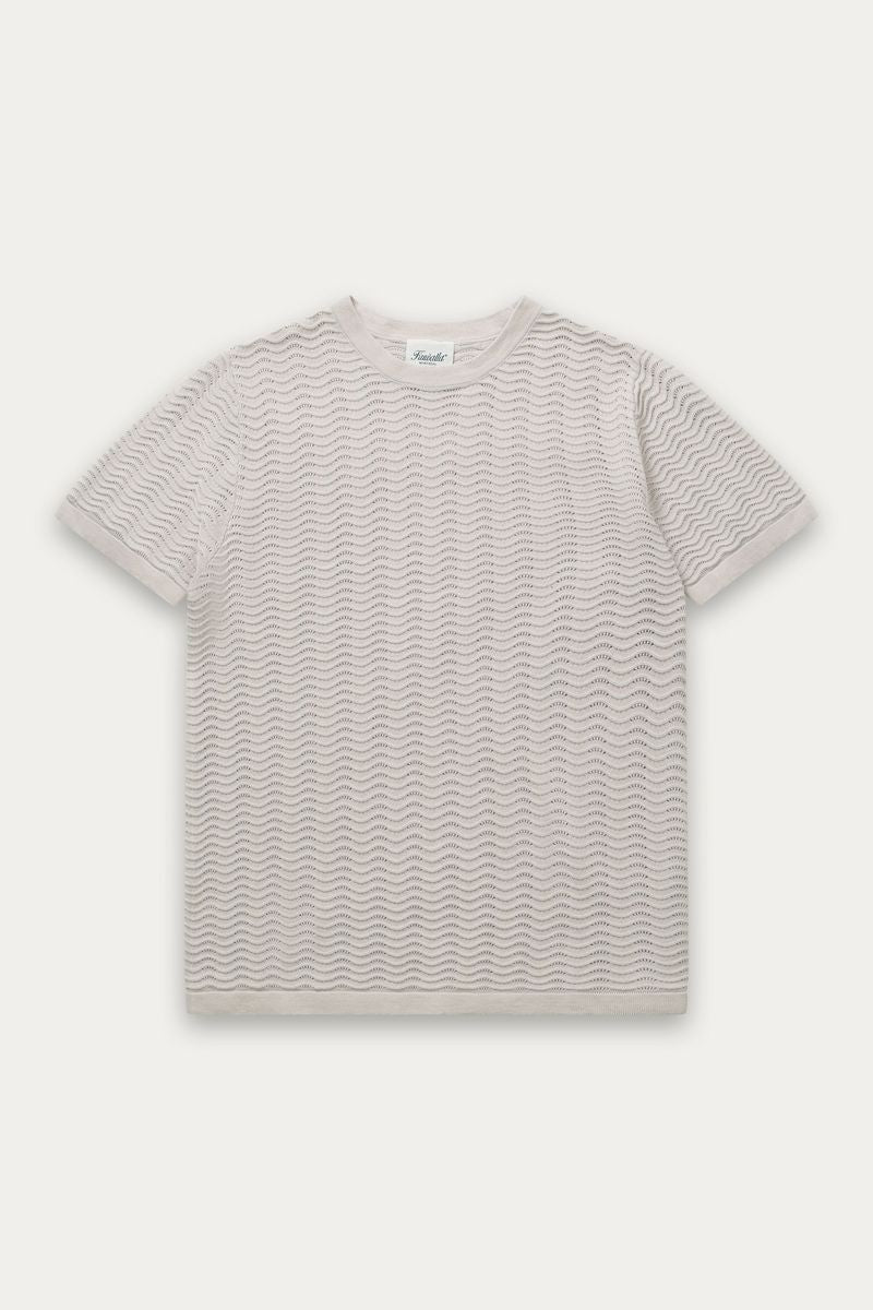 T-shirt en maille ondulée