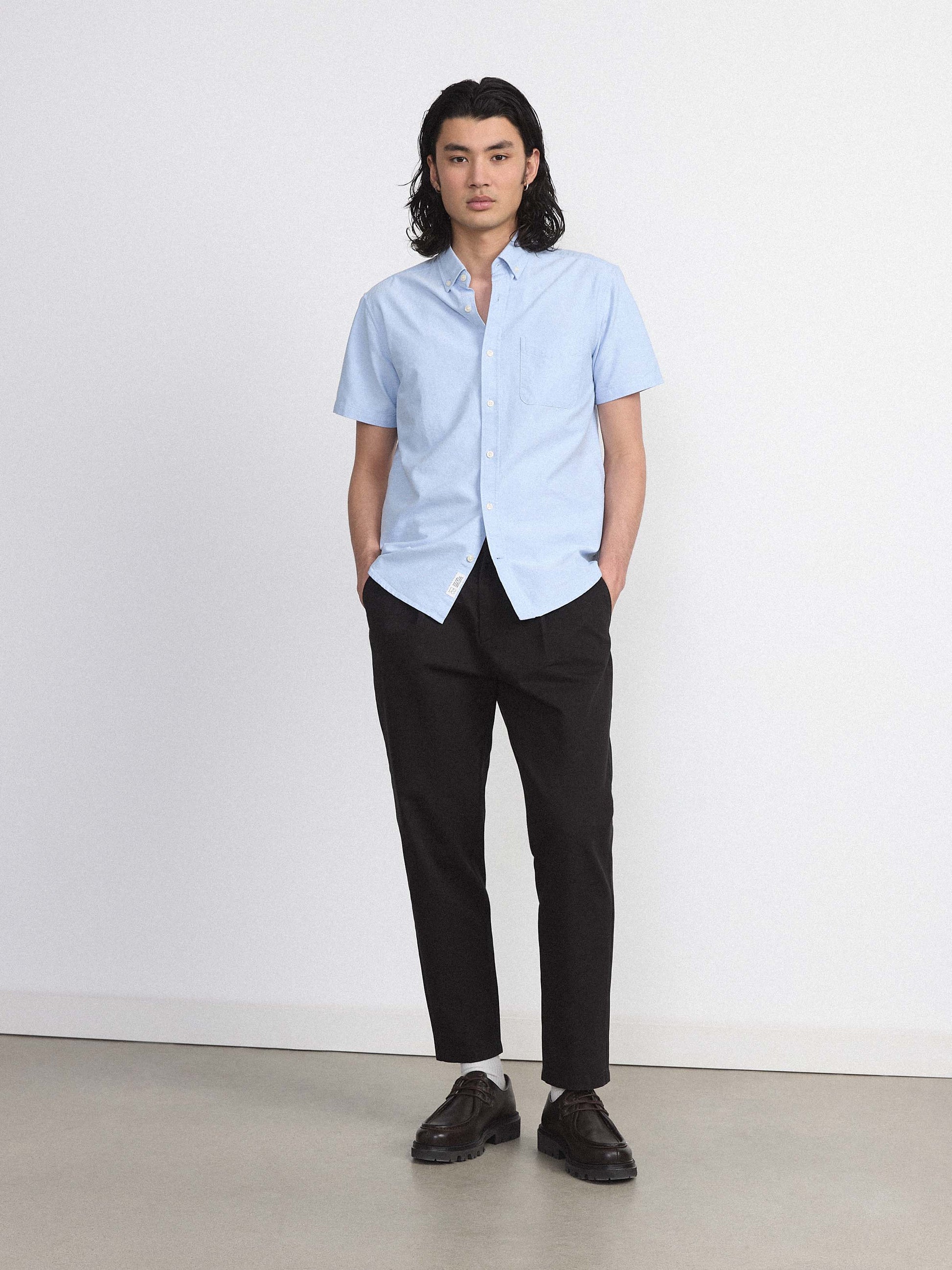 Chemise Oxford à manches courtes
