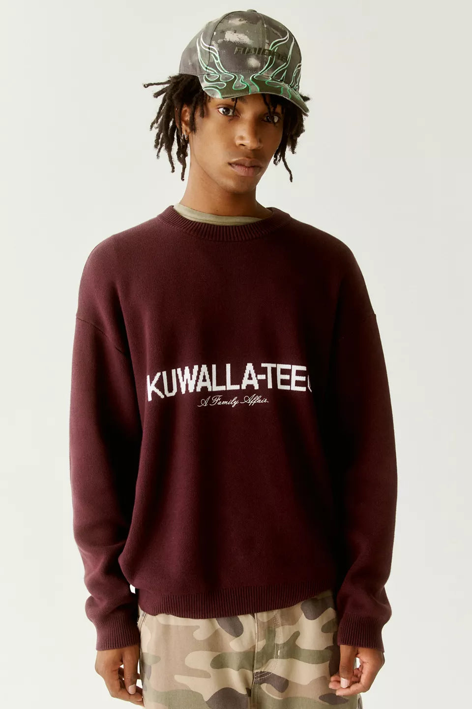 Pull col rond en tricot pour la famille