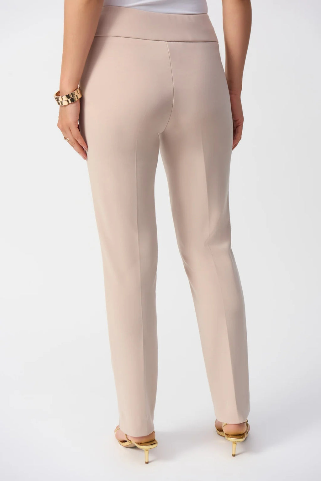 Pantalon slim ajusté classique en parchemin