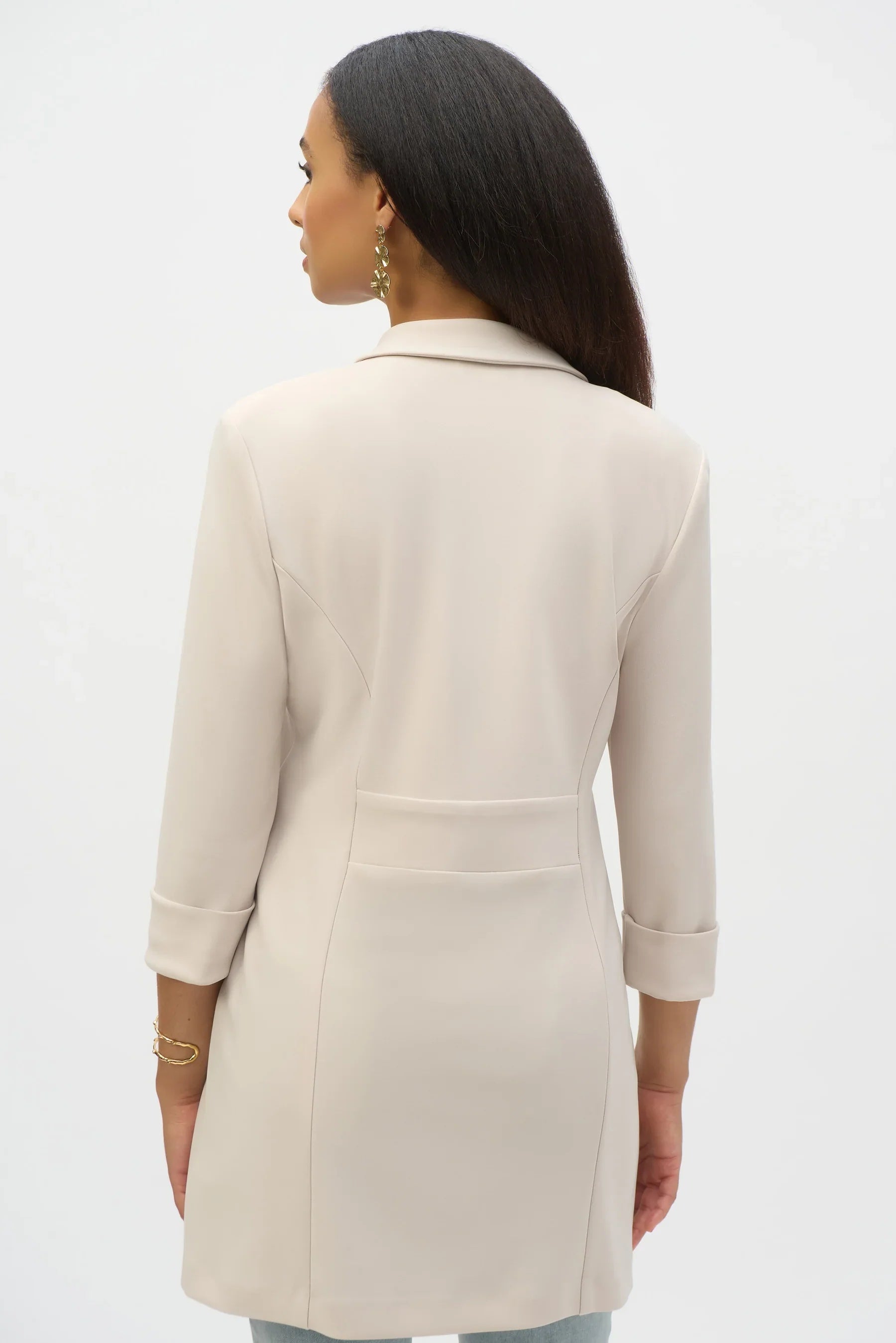 Blazer long en tricot