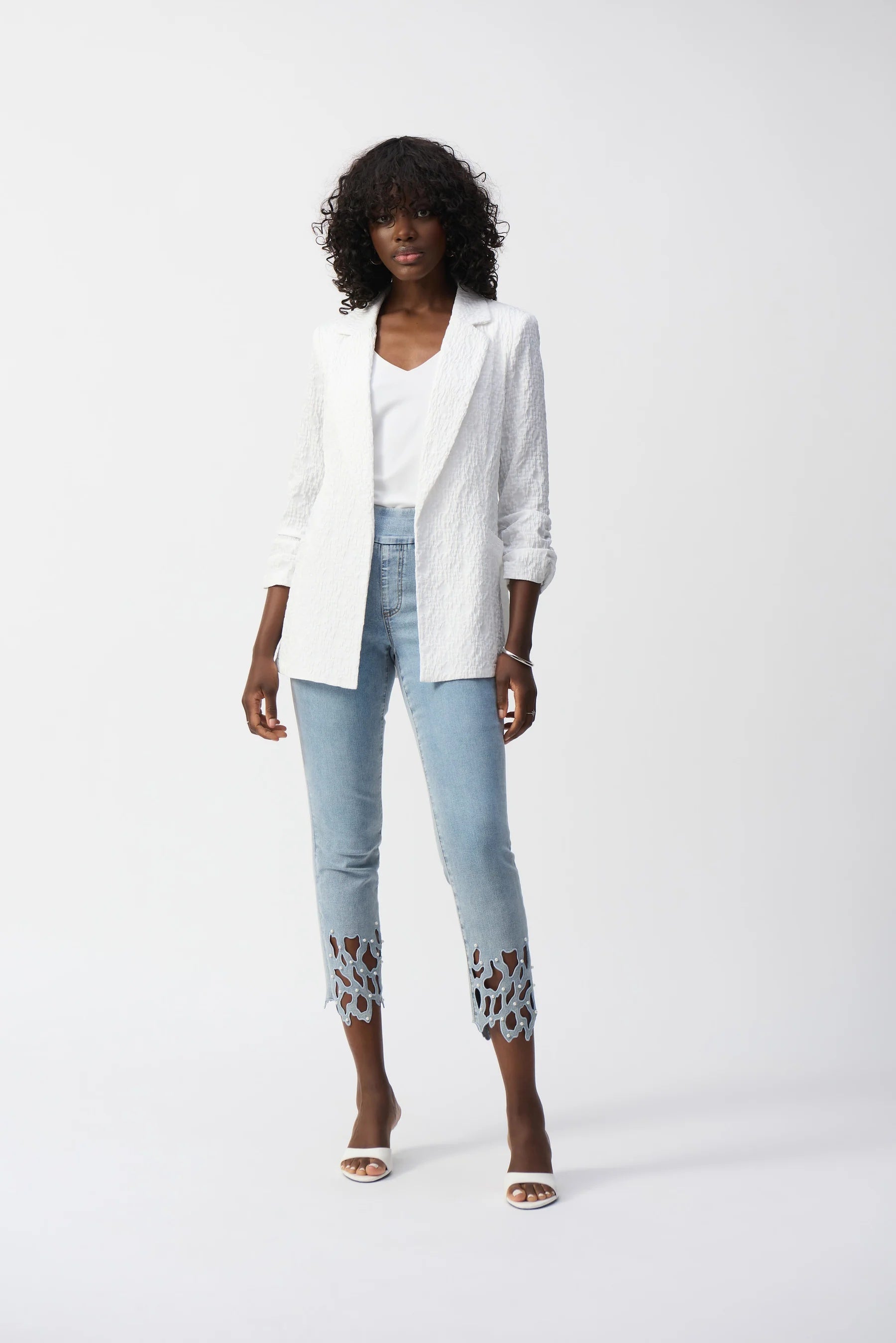 Blazer carré en pierre de lune
