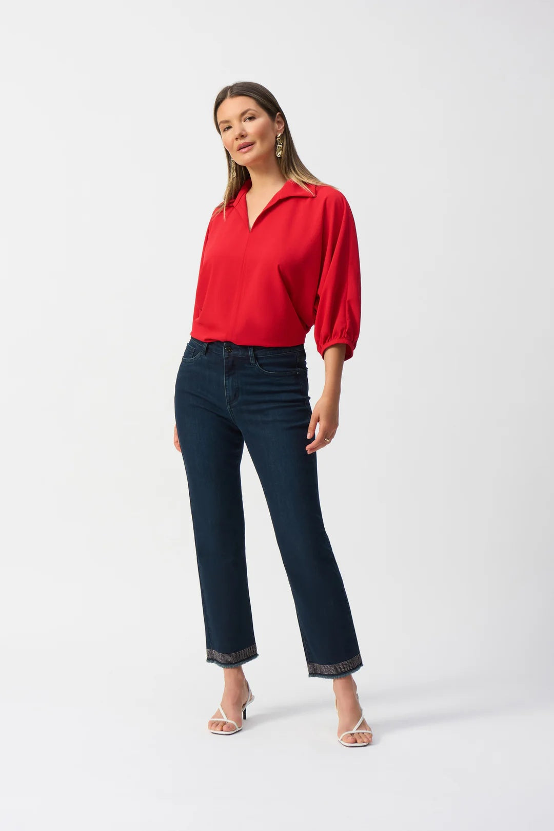 Haut carré avec col chemise
