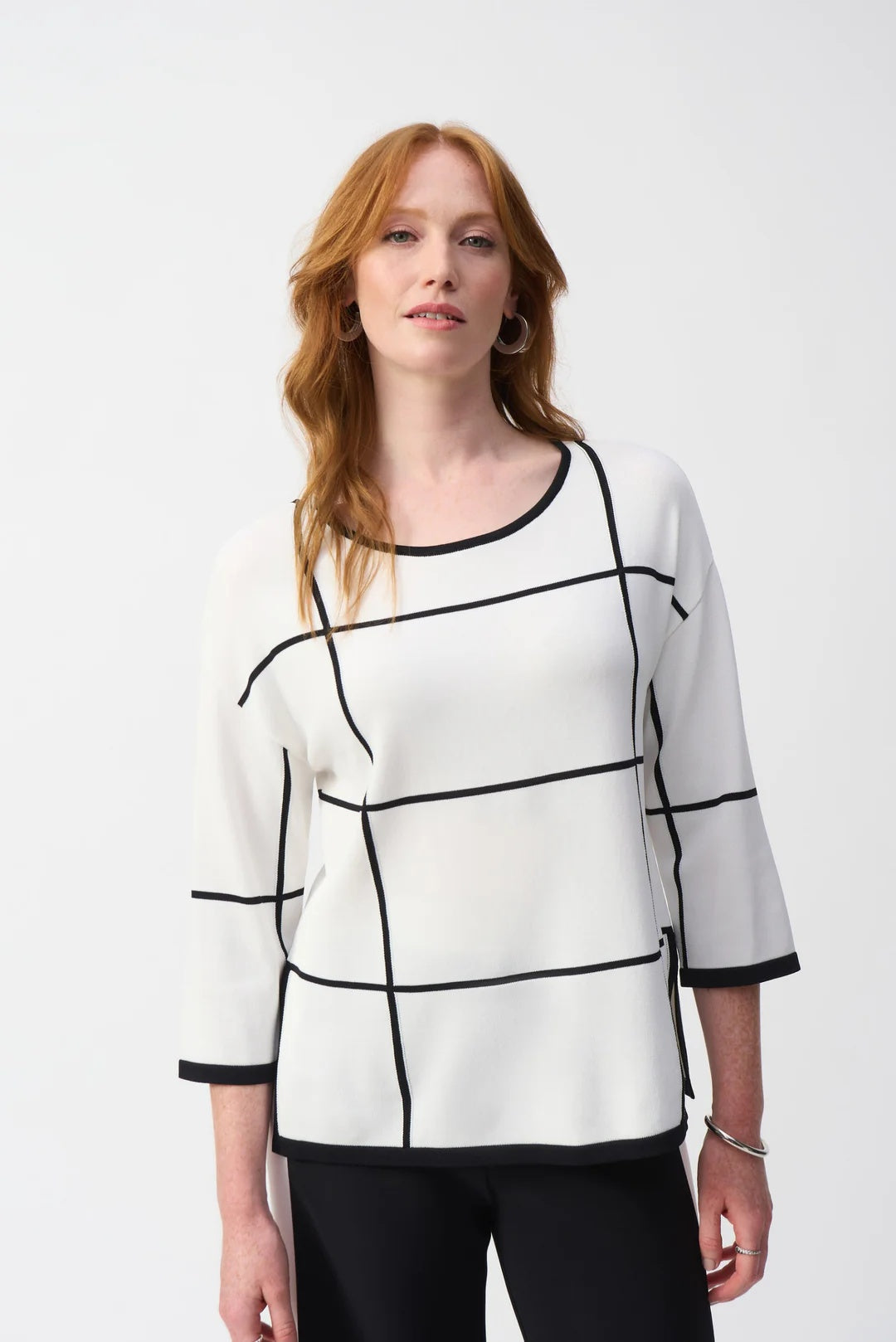 Pull à carreaux
