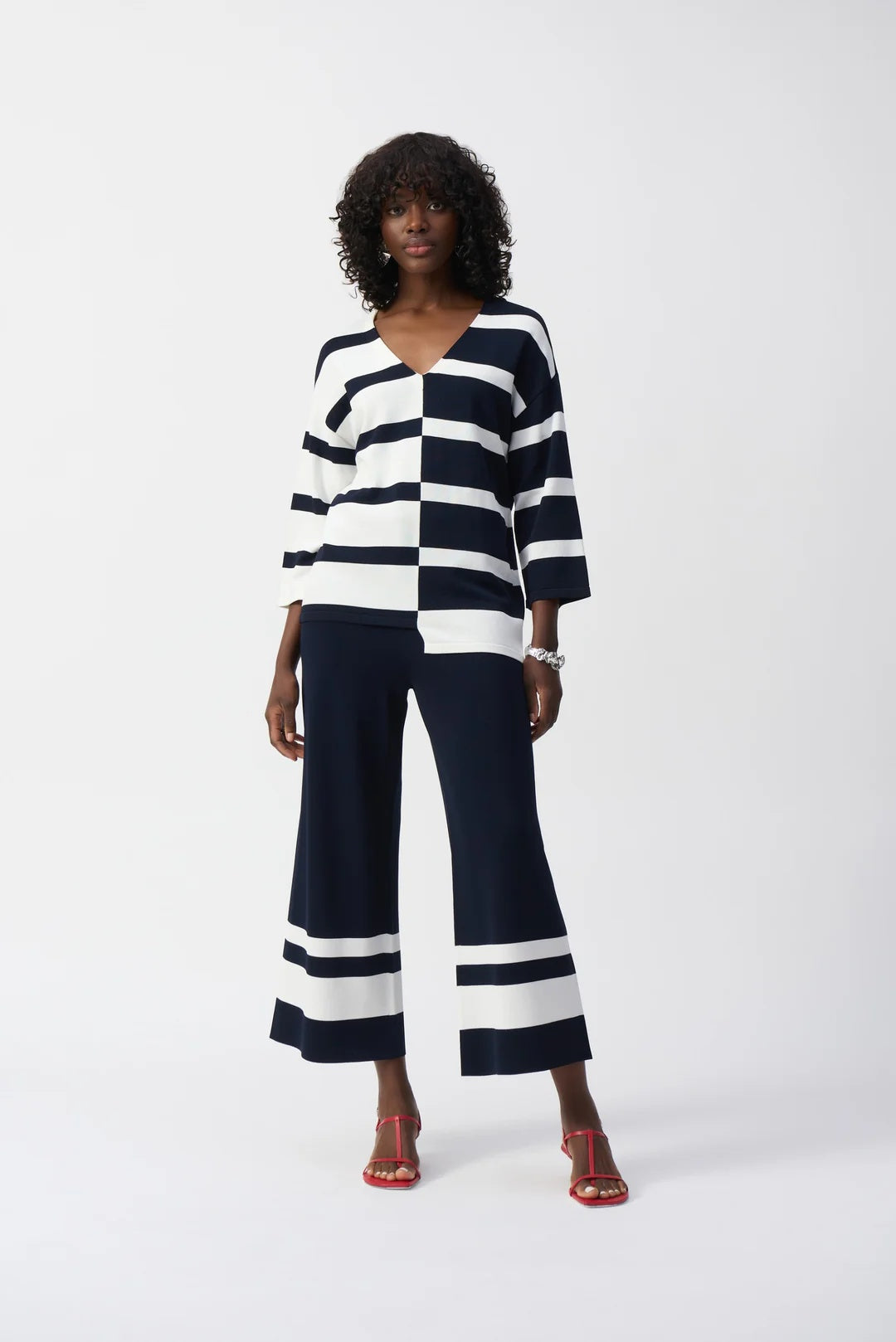 Pull rayé en maille Culotte