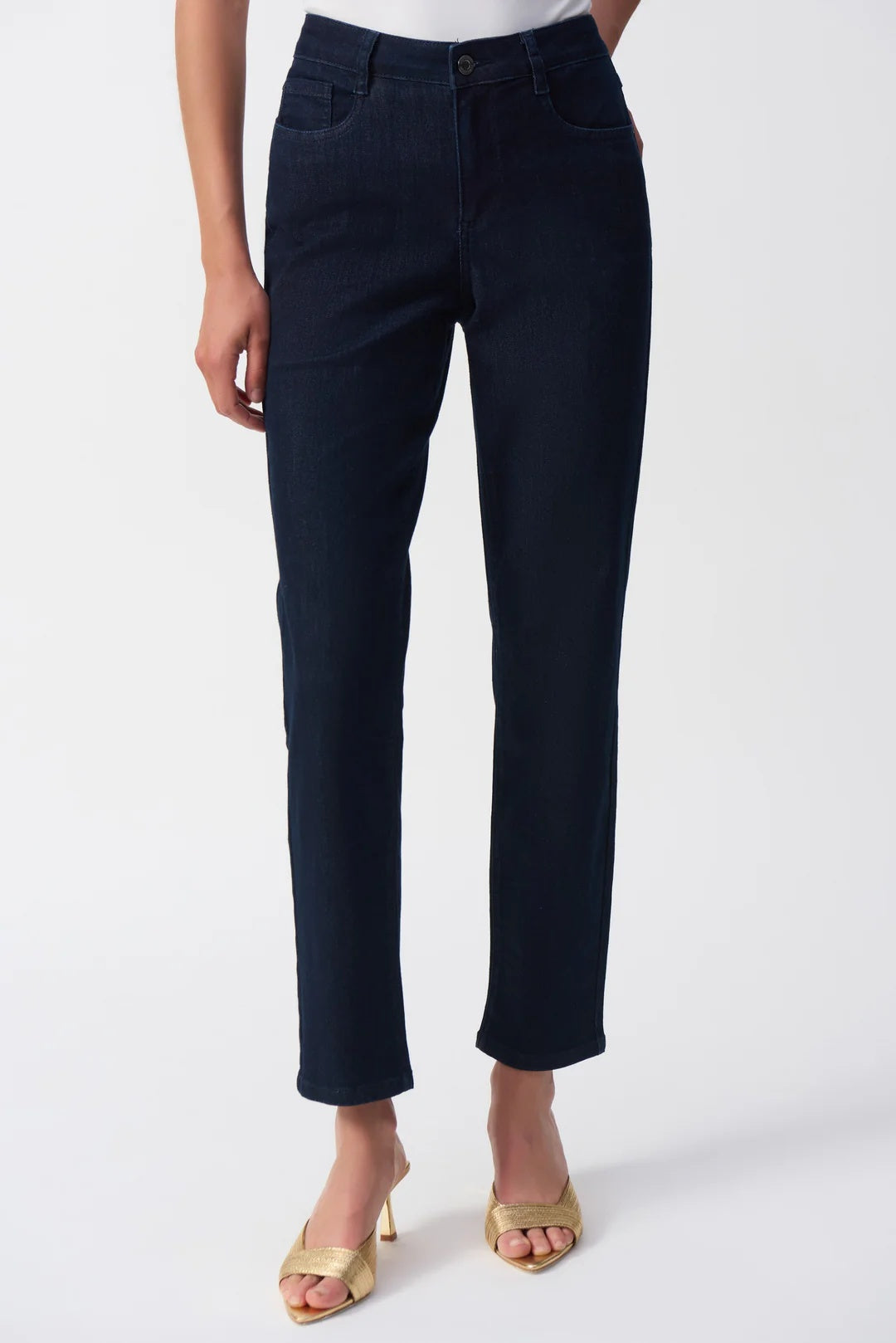 Jean stretch slim fit classique en denim foncé