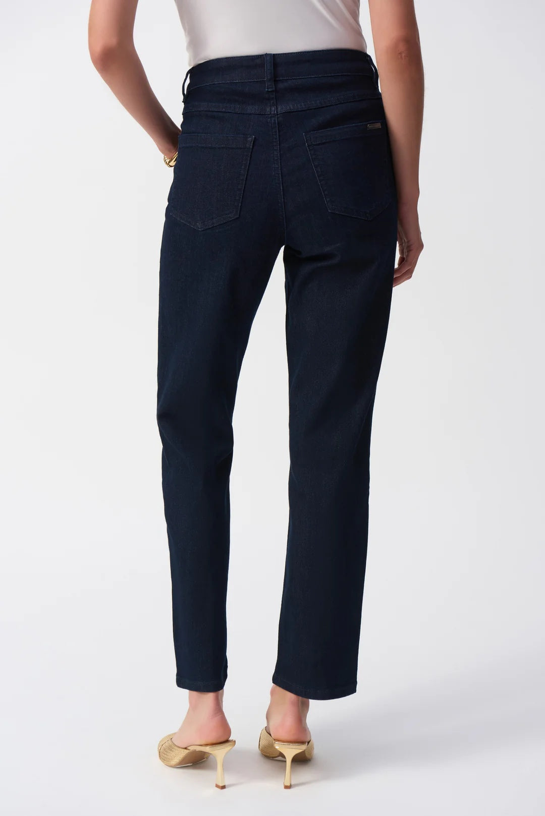Jean stretch slim fit classique en denim foncé