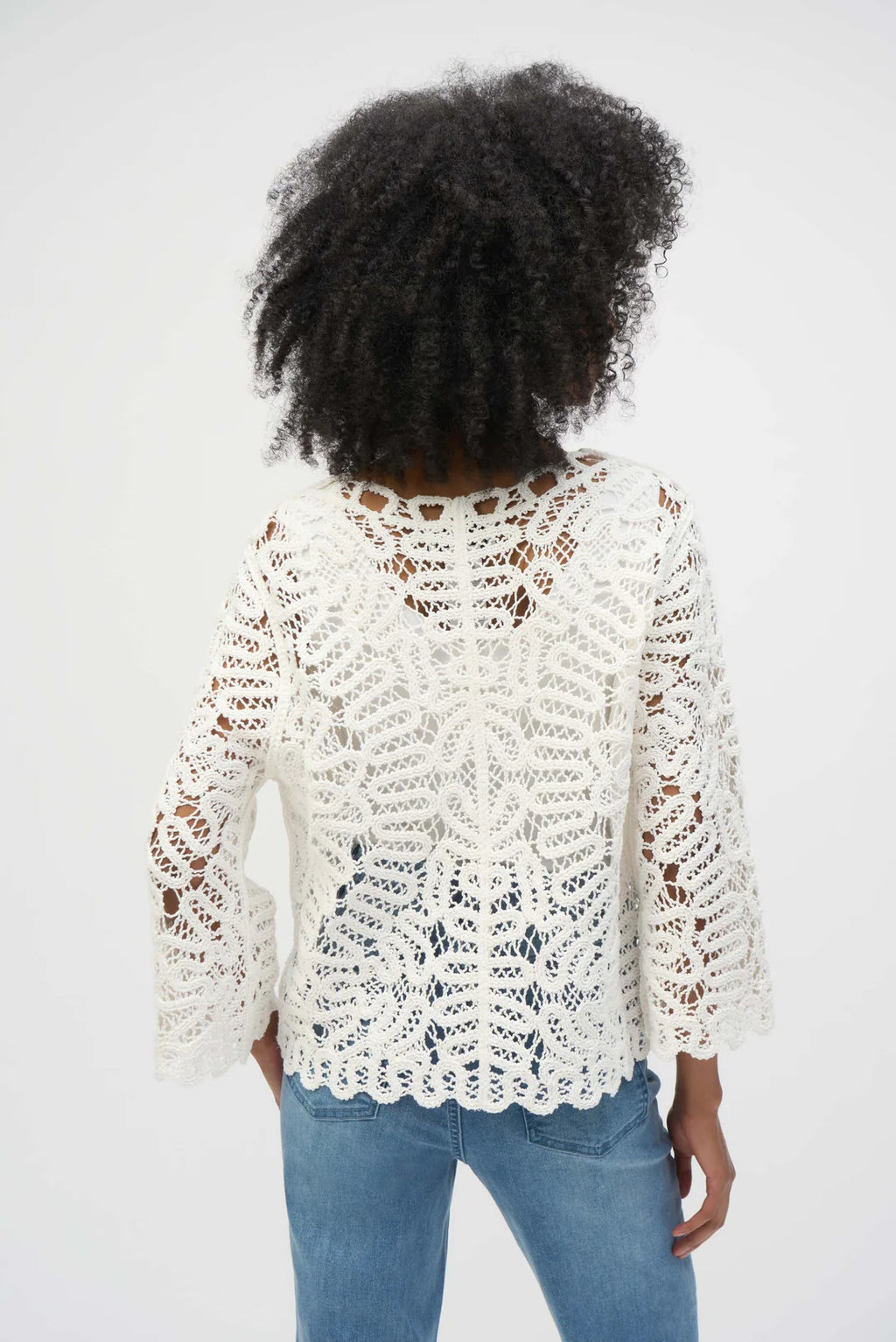 Vanilla Crochet Sweater Knit Cover-Up