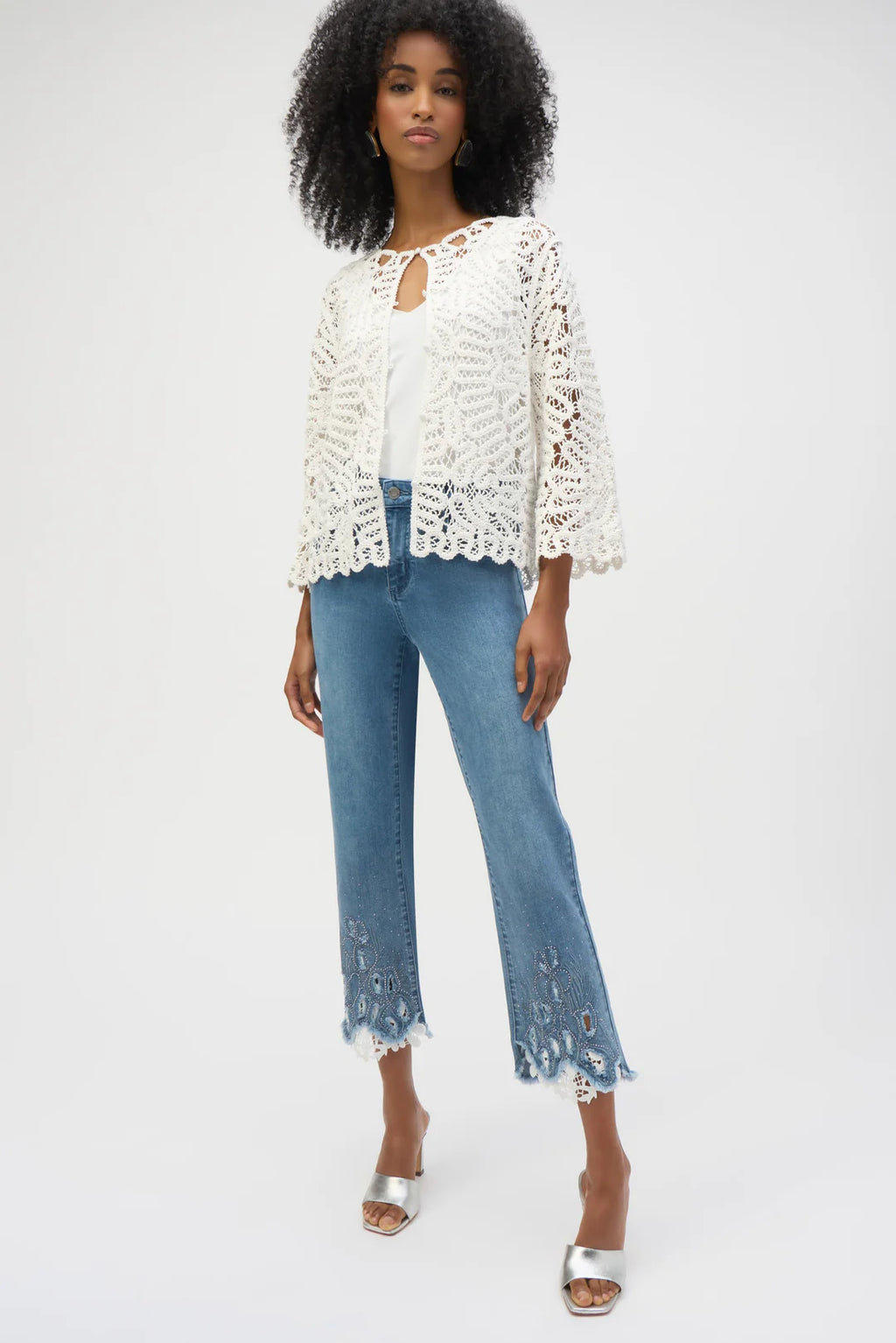 Vanilla Crochet Sweater Knit Cover-Up