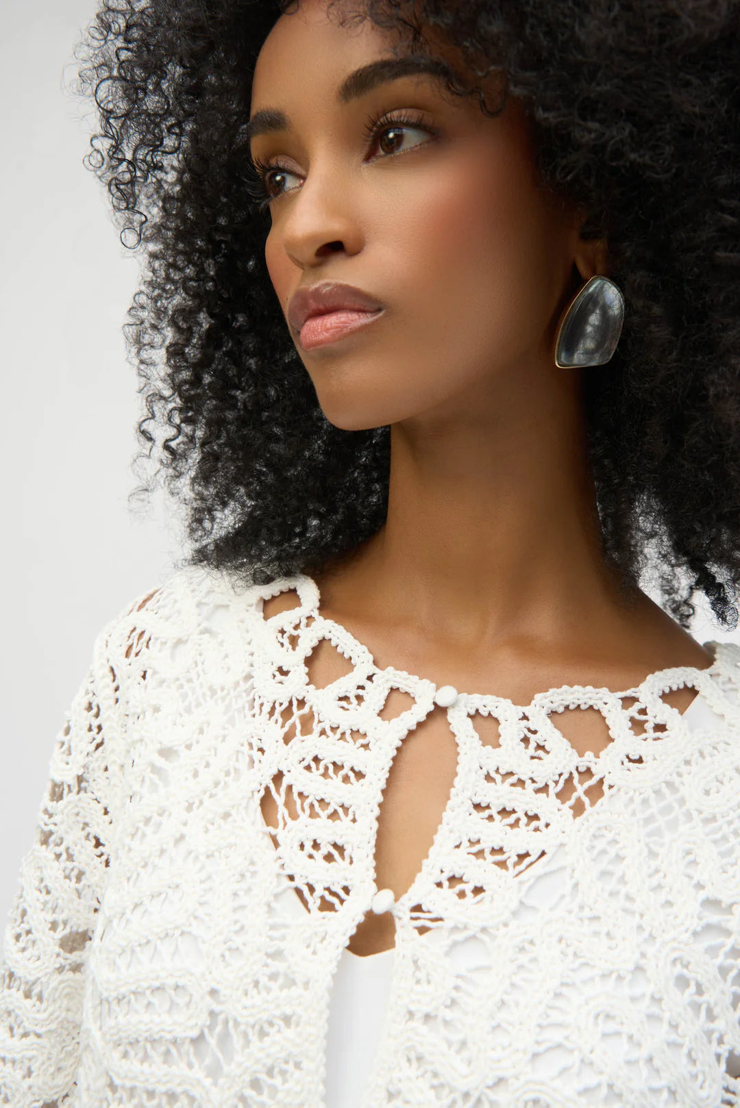 Vanilla Crochet Sweater Knit Cover-Up