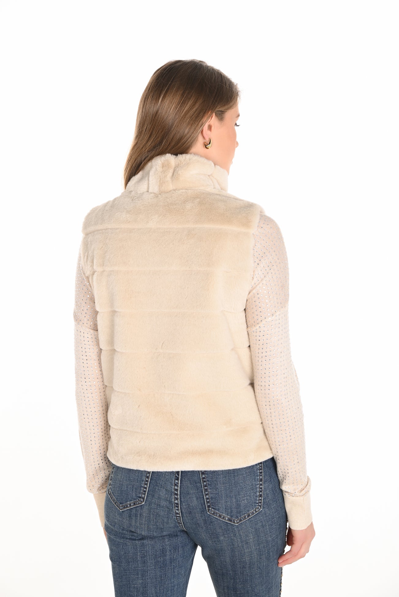Faux fur vest