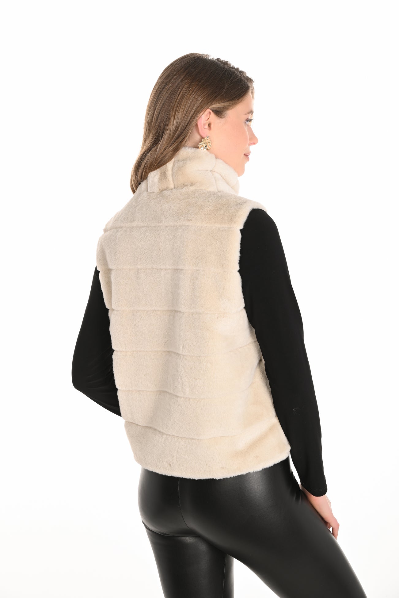 Faux fur vest