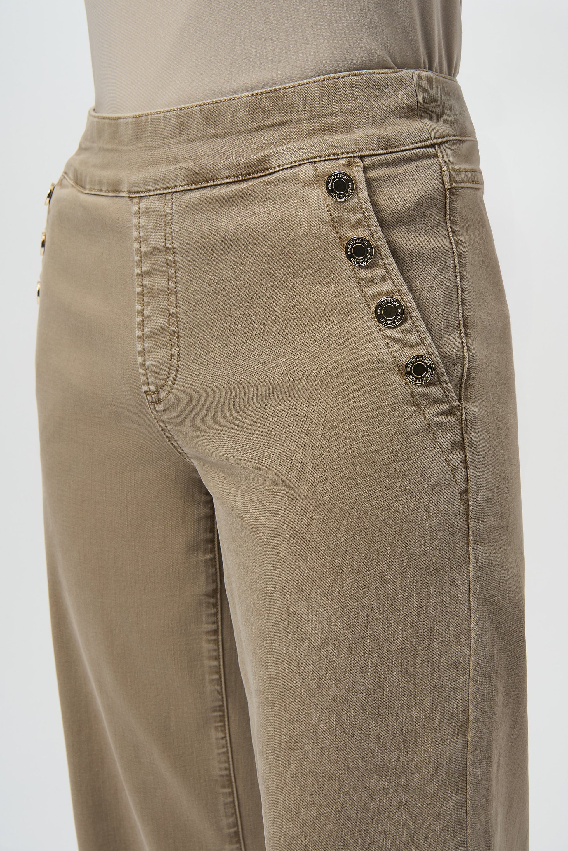 Wide-leg Mid-rise Pants