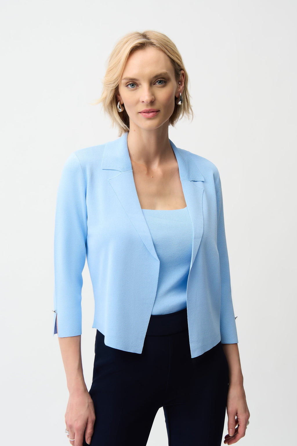 Cardigan ouvert en viscose mélangée