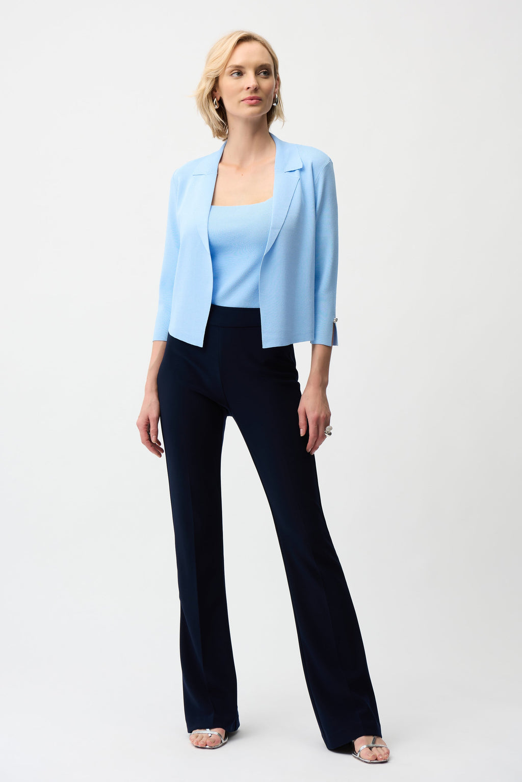 Cardigan ouvert en viscose mélangée