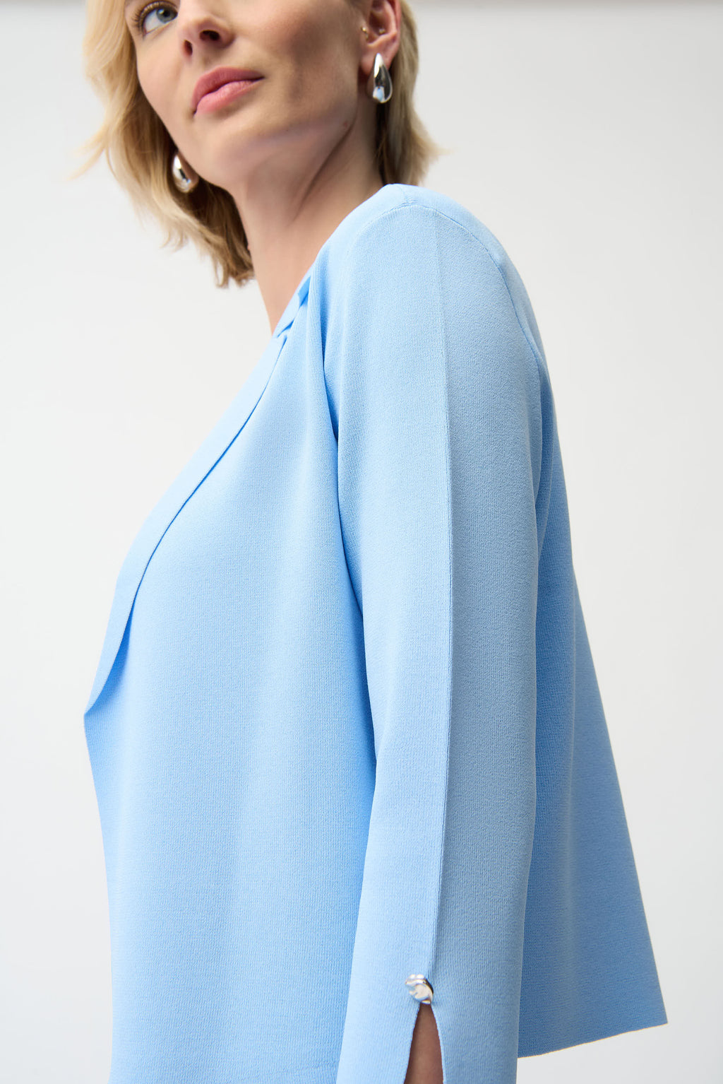 Cardigan ouvert en viscose mélangée