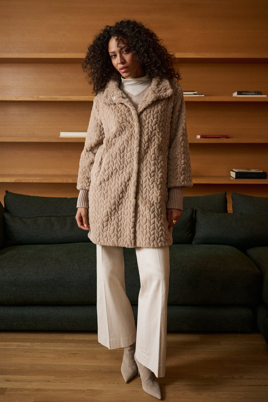 Manteau décontracté mi-cuisse