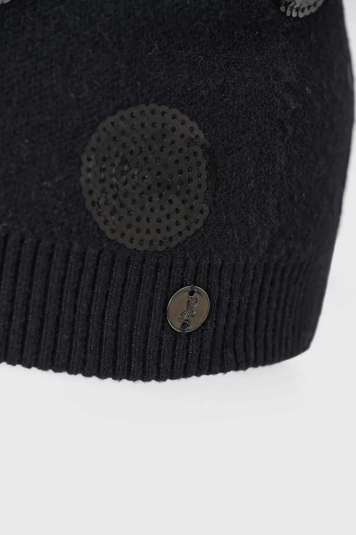 Bonnet à pois et paillettes