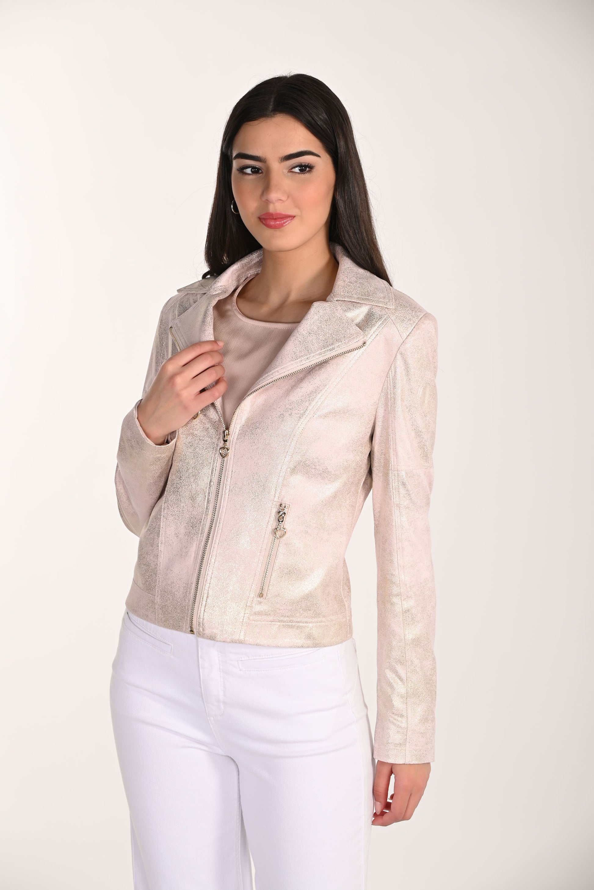 Veste de moto Frank Lyman Metallic Heart
