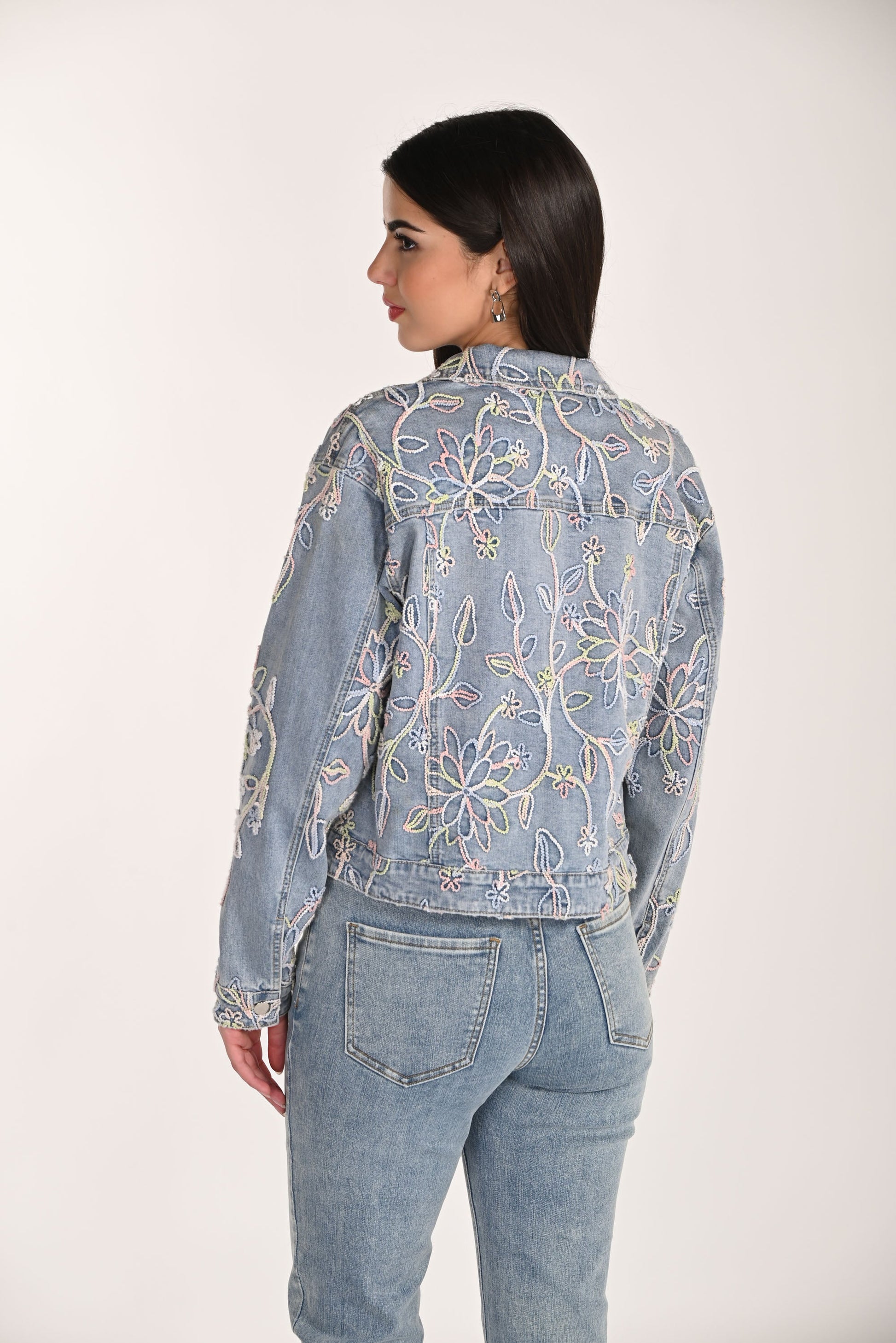 Veste en jean à boutons