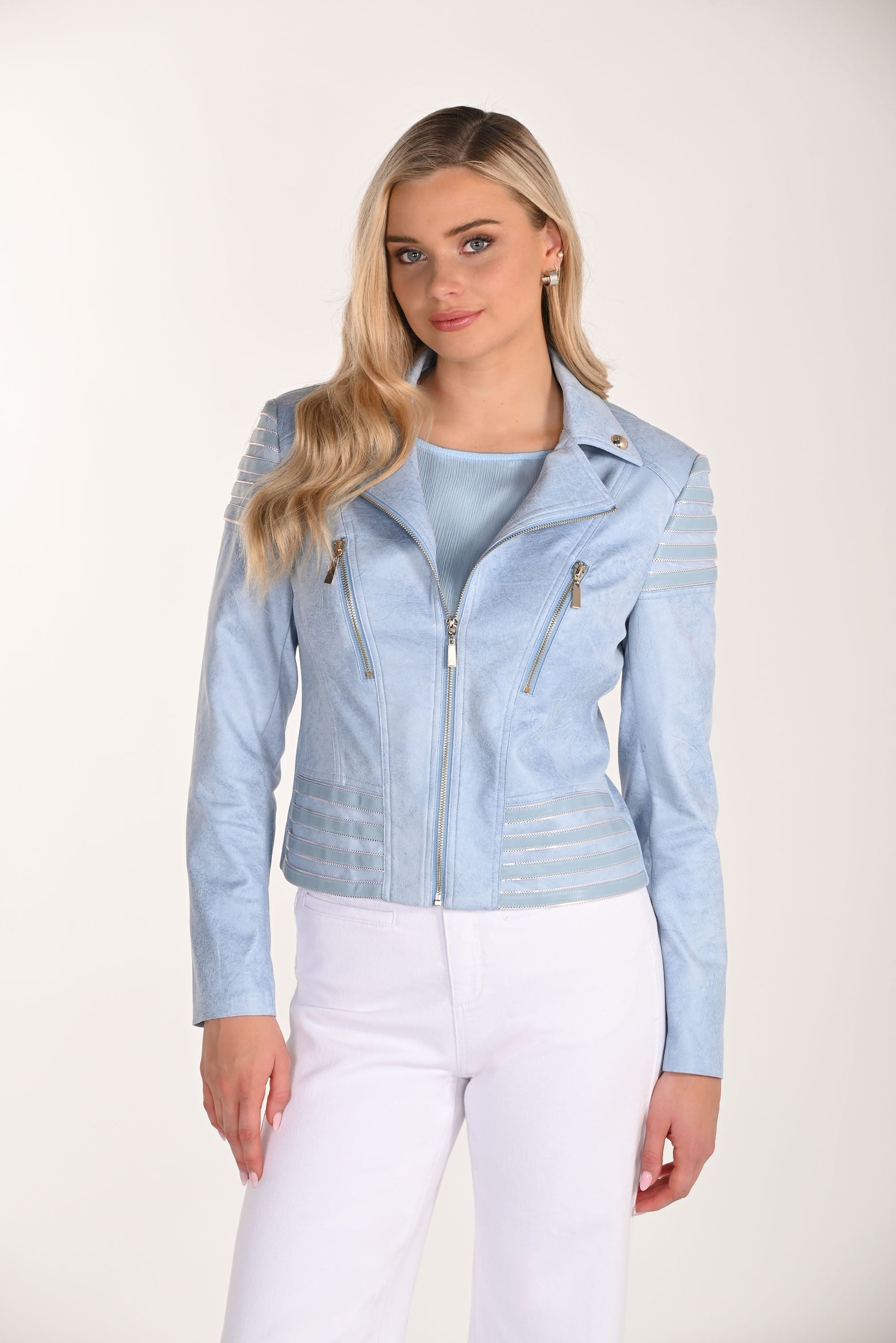 Veste décontractée à col zippé