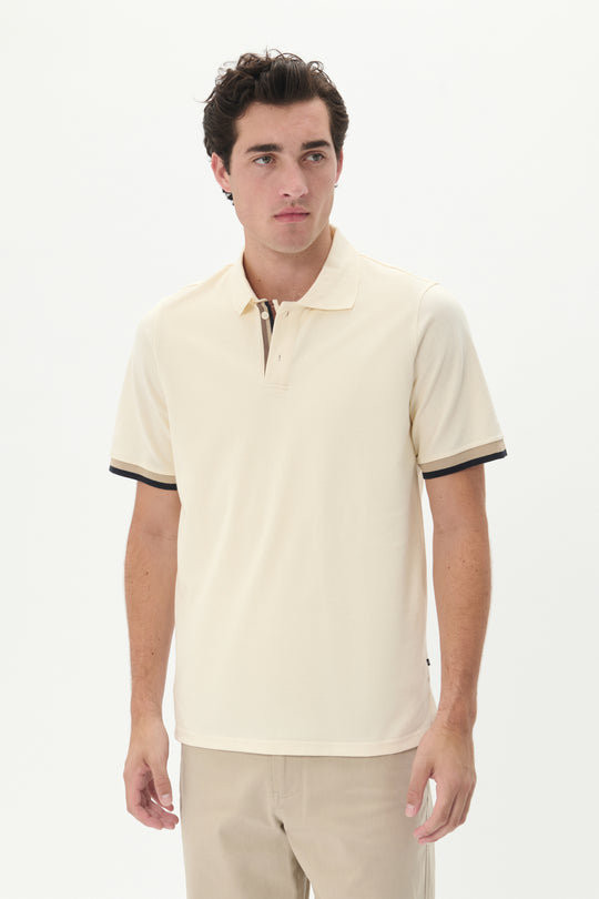 Polo piqué Scout avec bande sur la patte de boutonnage
