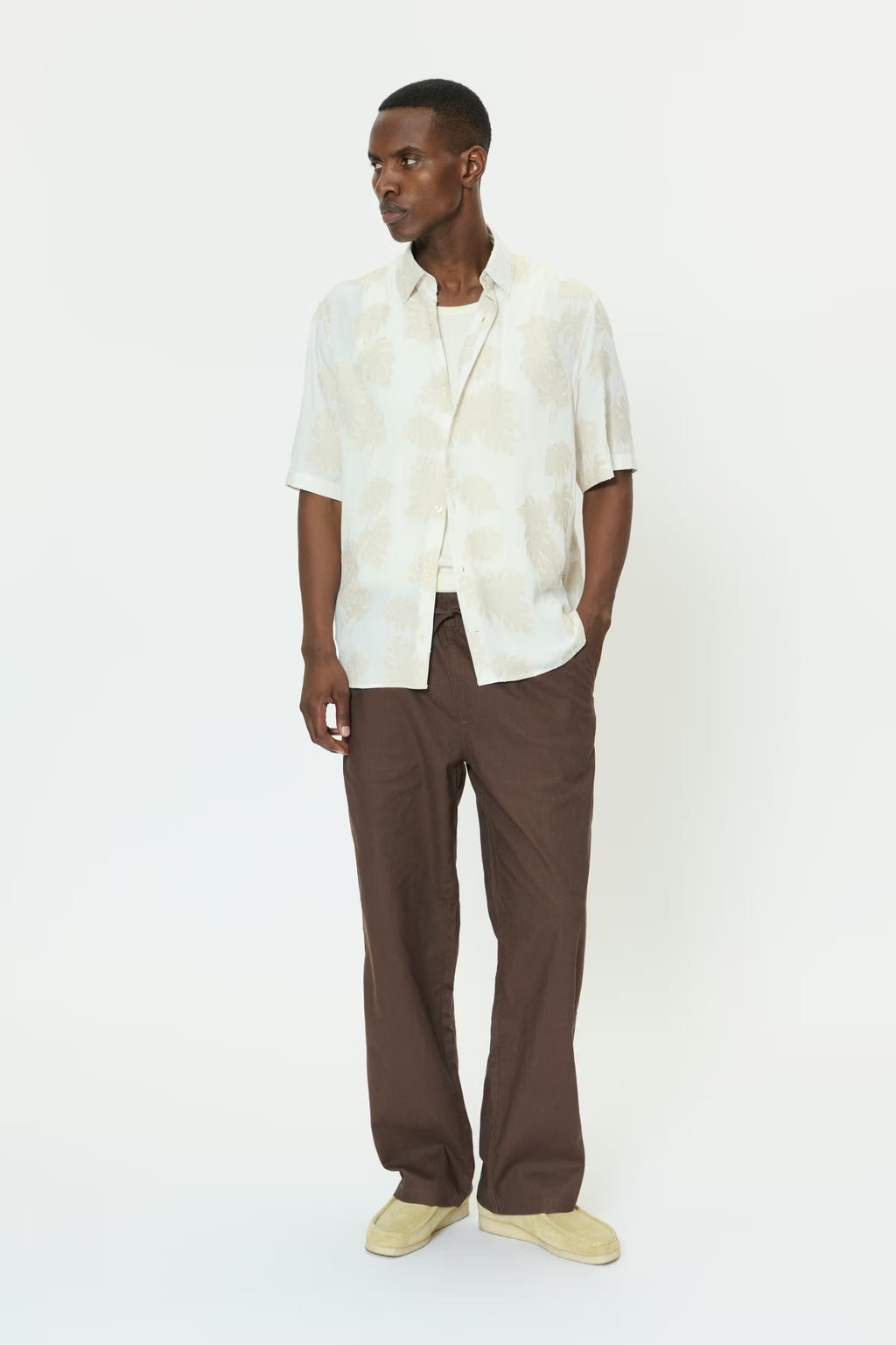 MA Klampo linen-blend shirt