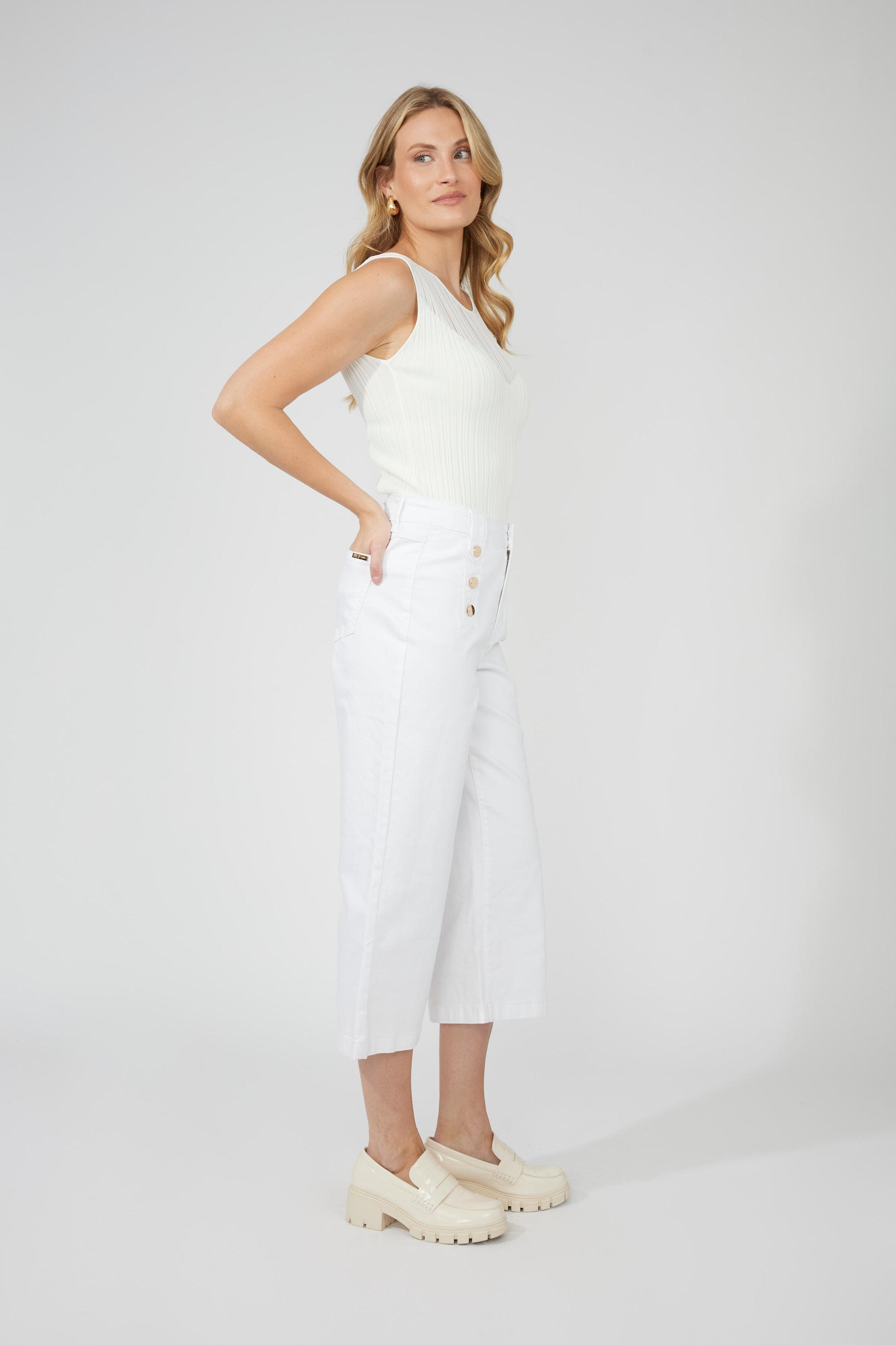 Pantalons taille haute