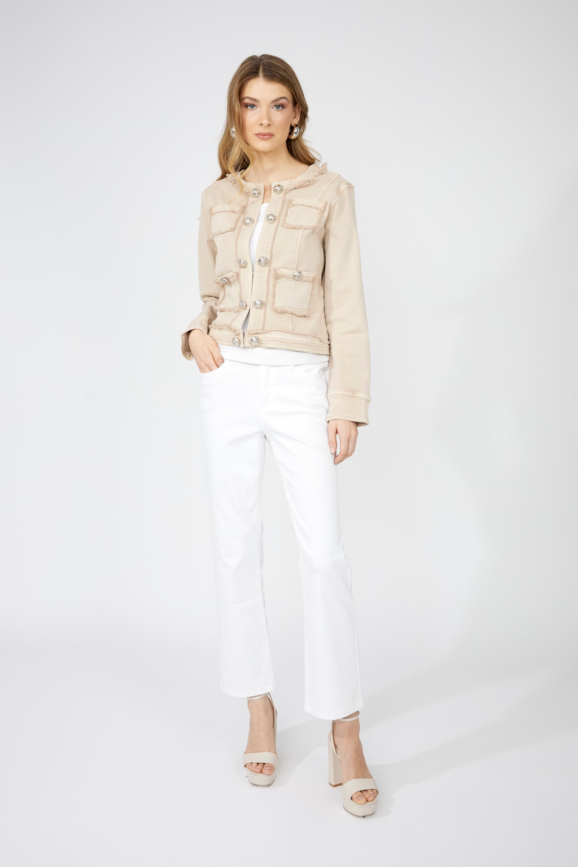 Veste en jean col
