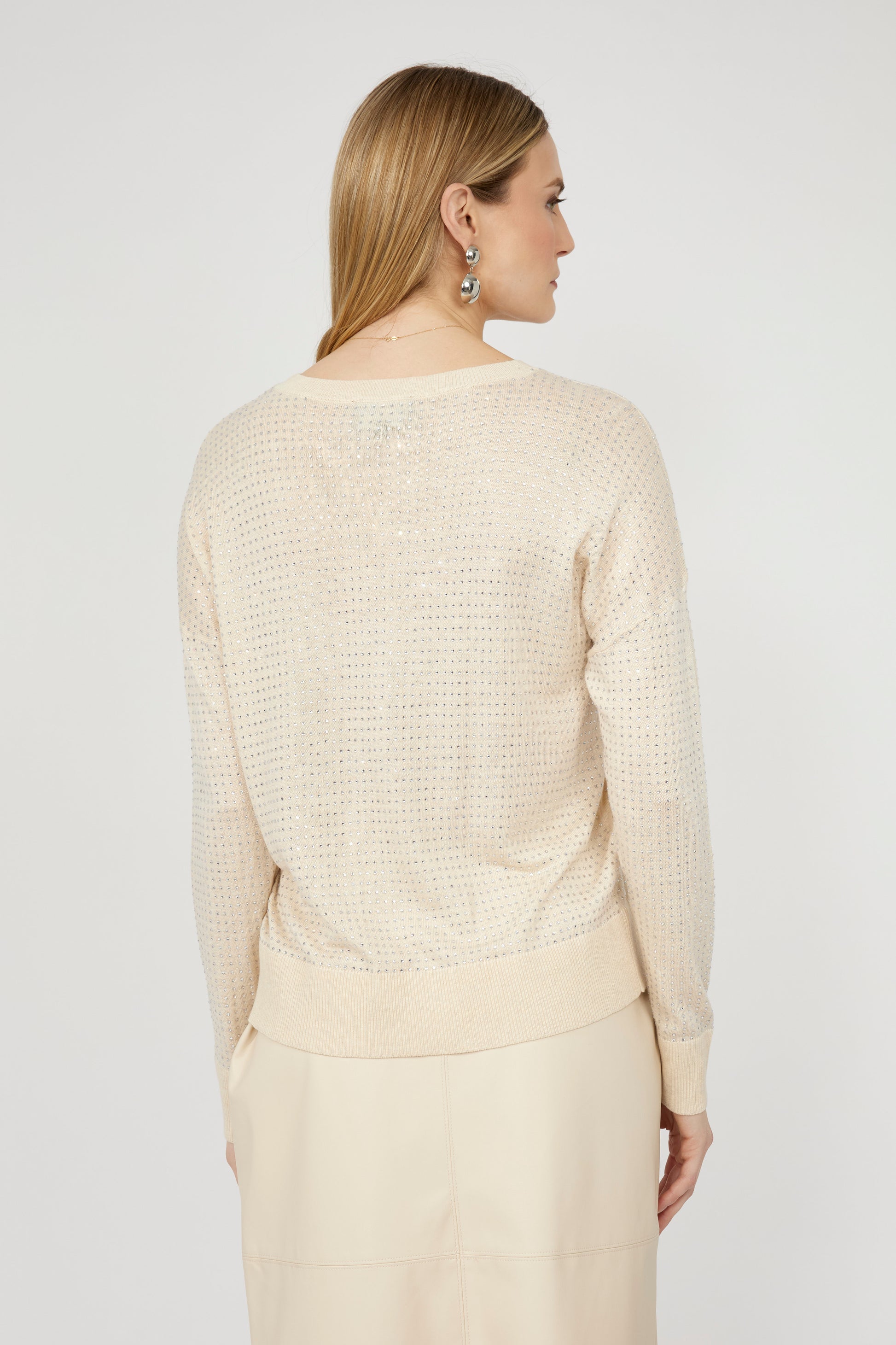 Pull décontracté orné