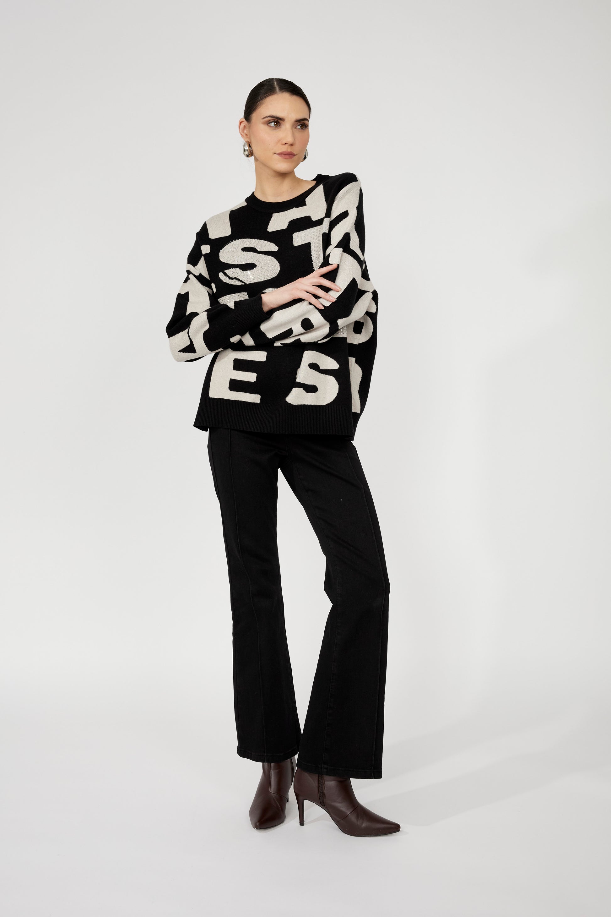 Oversized Crew Neck Pullover