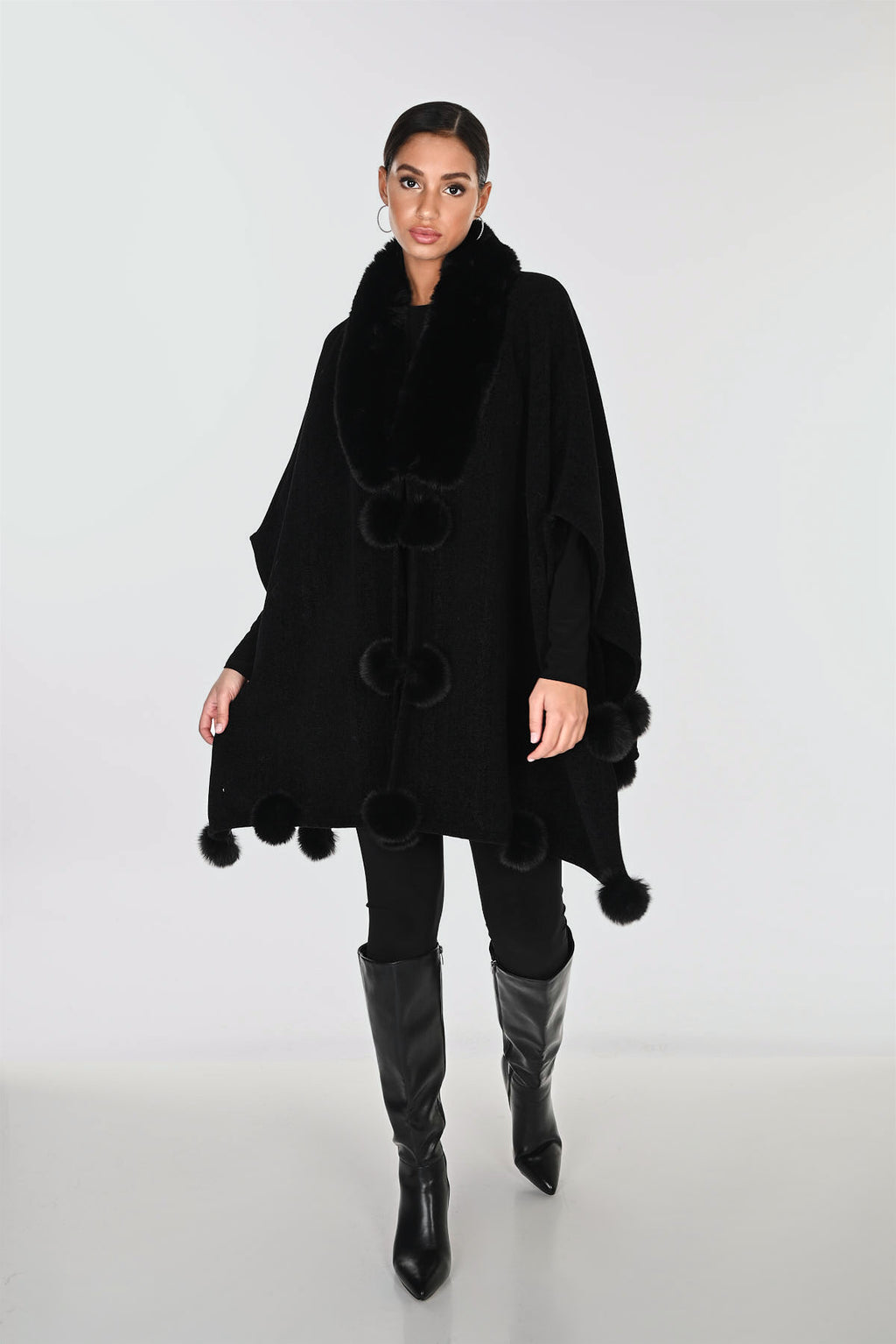 Poncho sans manches décontracté