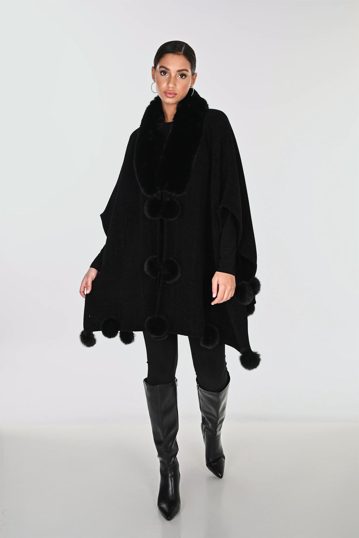 Poncho sans manches décontracté