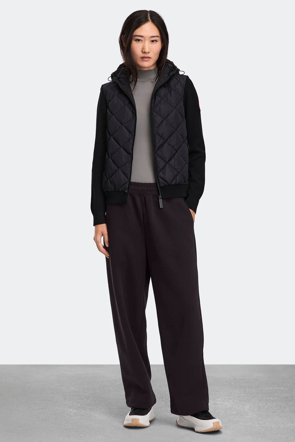 Chandail à capuchon en tricot matelassé HyBridgeMD