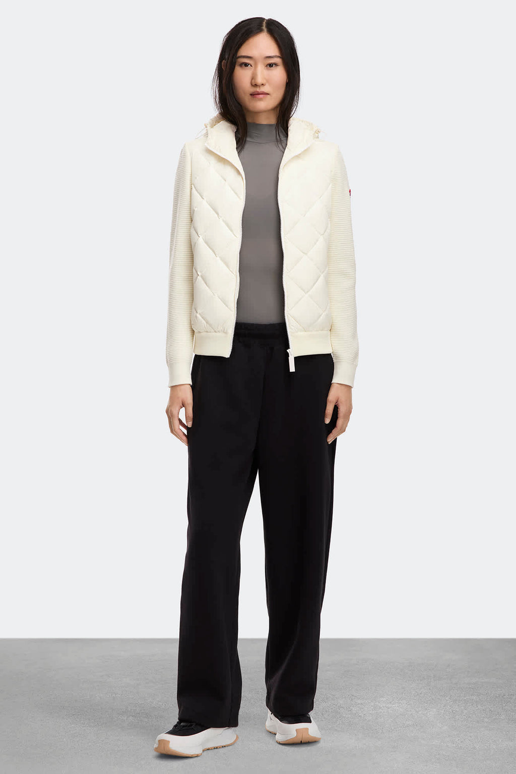 Chandail à capuchon en tricot matelassé HyBridgeMD