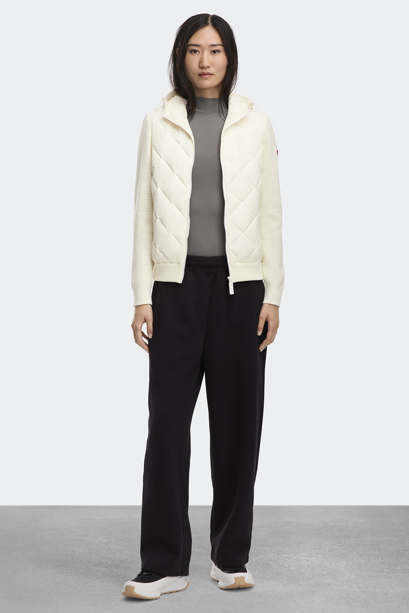 Chandail à capuchon en tricot matelassé HyBridgeMD