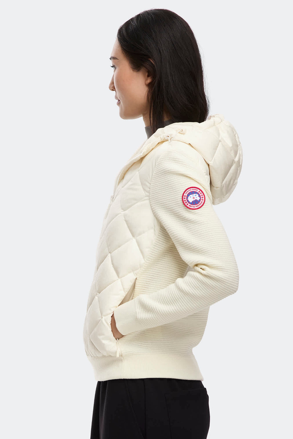 Chandail à capuchon en tricot matelassé HyBridgeMD