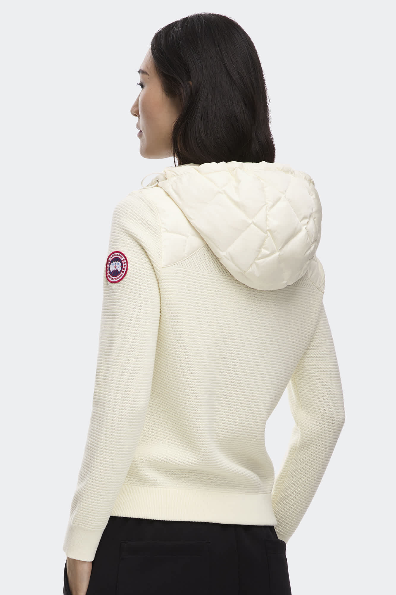 Chandail à capuchon en tricot matelassé HyBridgeMD