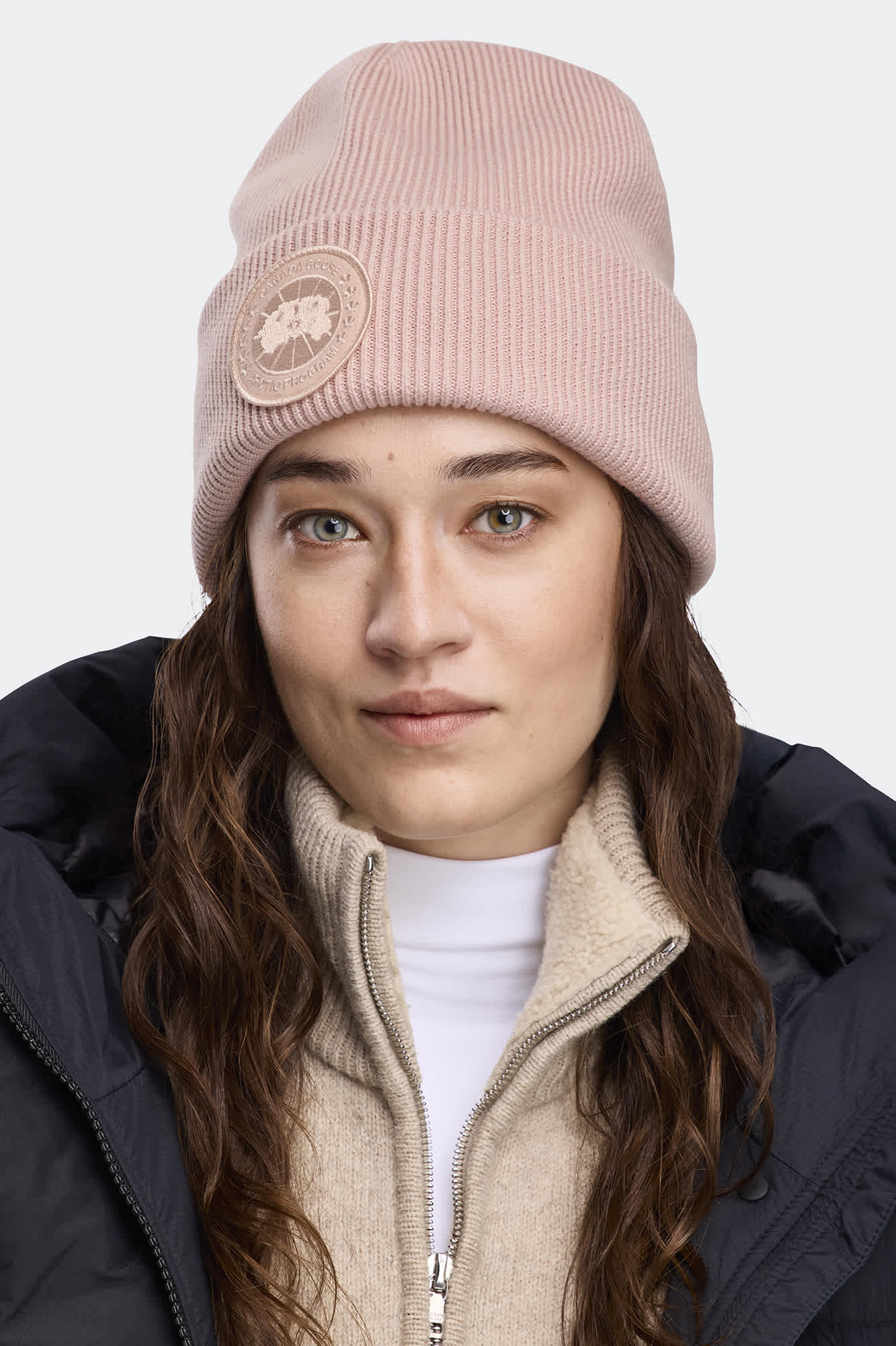 Bonnet polaire teint en pièce