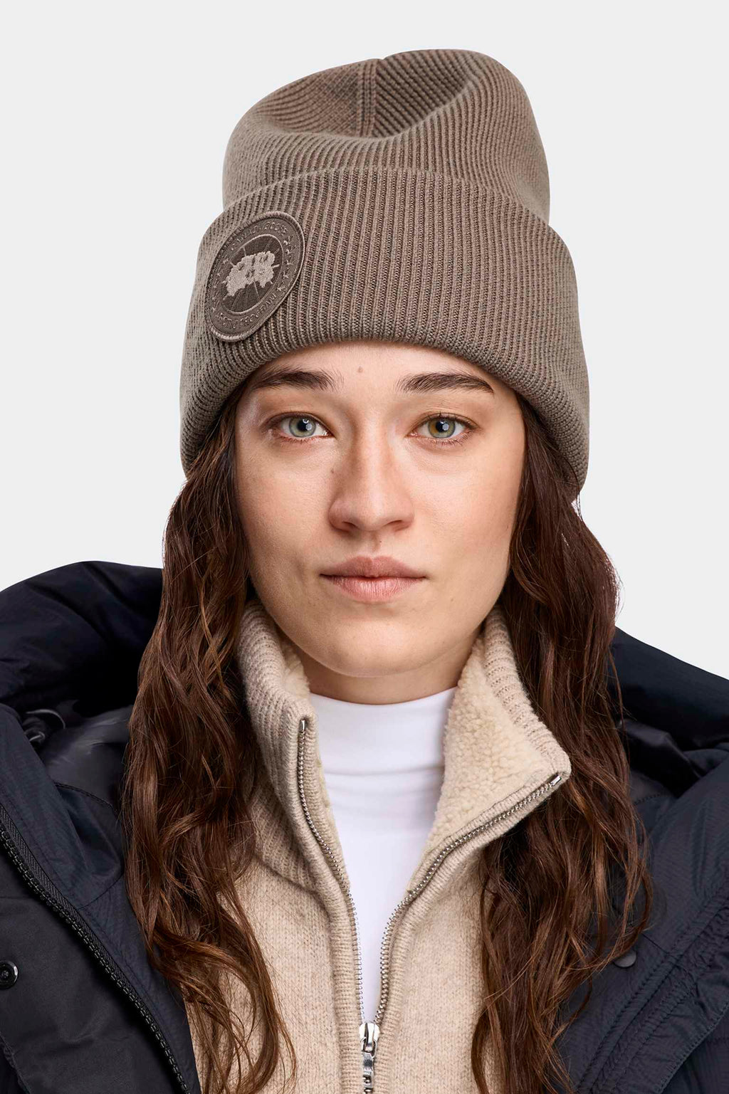 Bonnet polaire teint en pièce