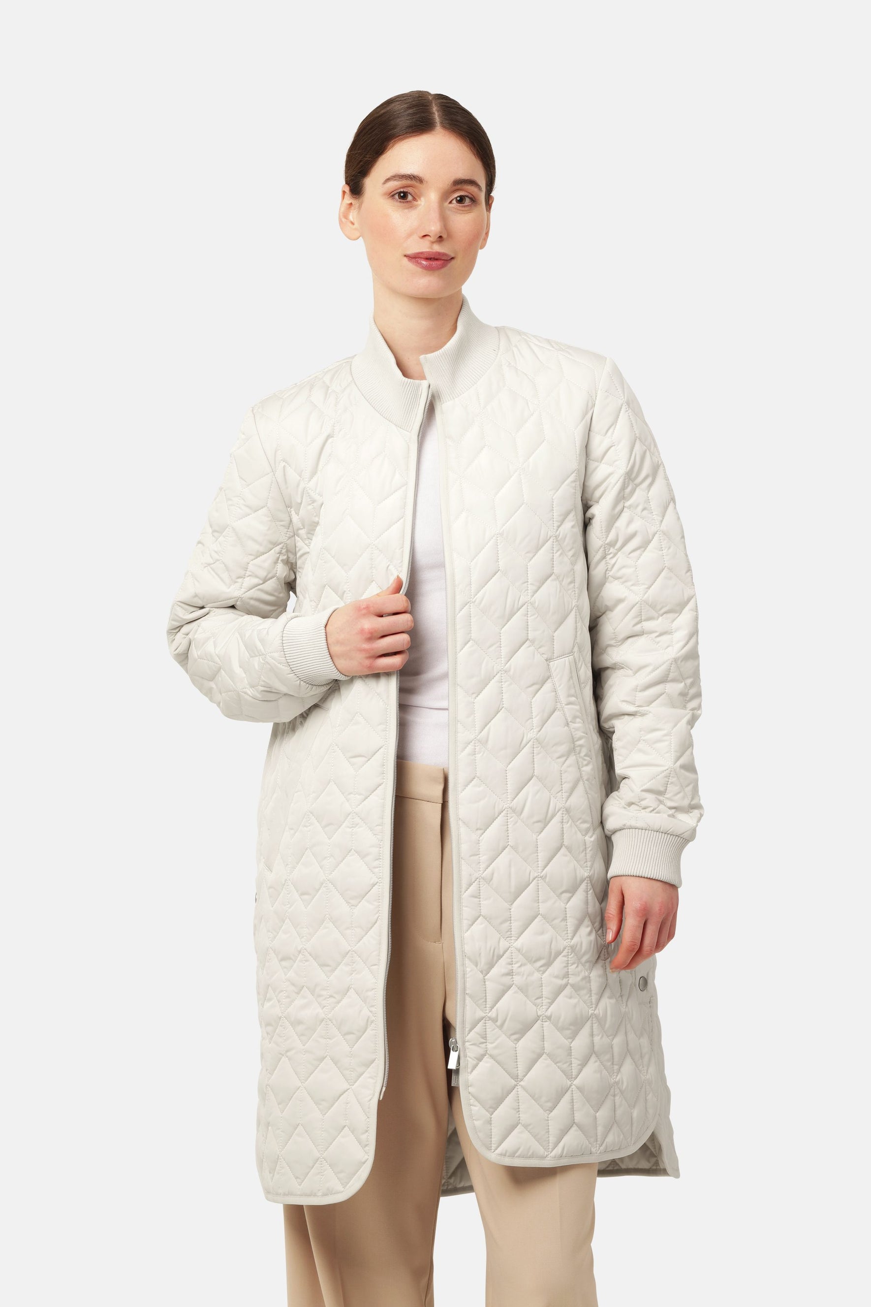Veste longue matelassée