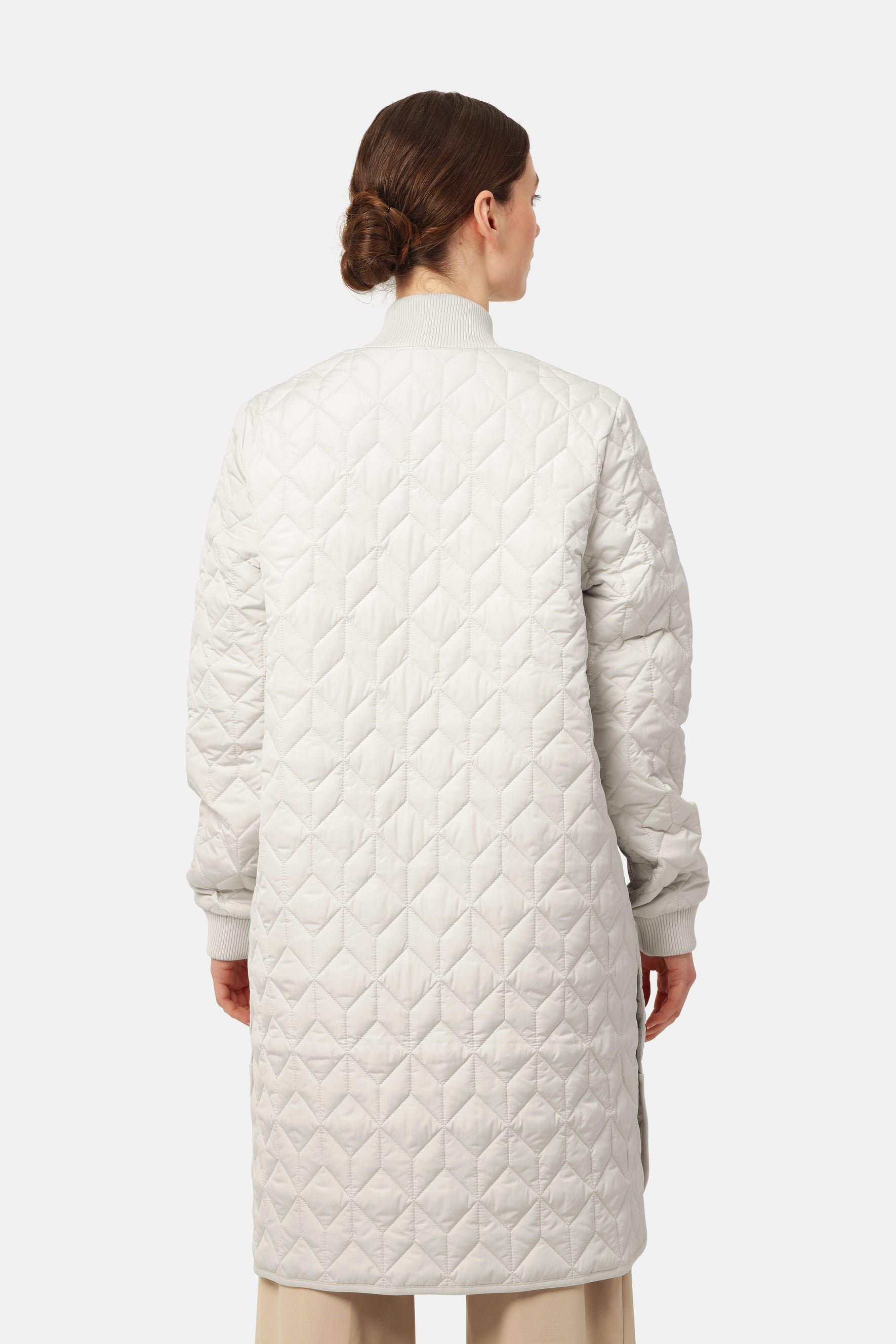 Veste longue matelassée
