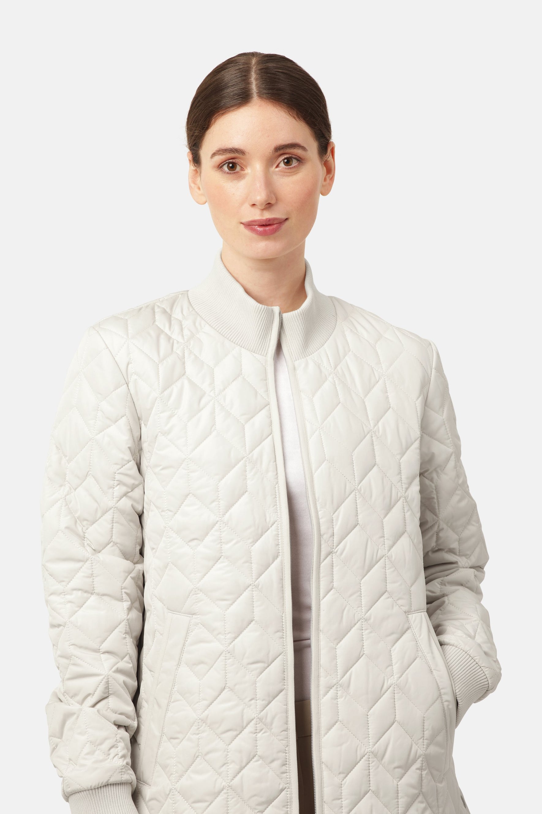 Veste longue matelassée
