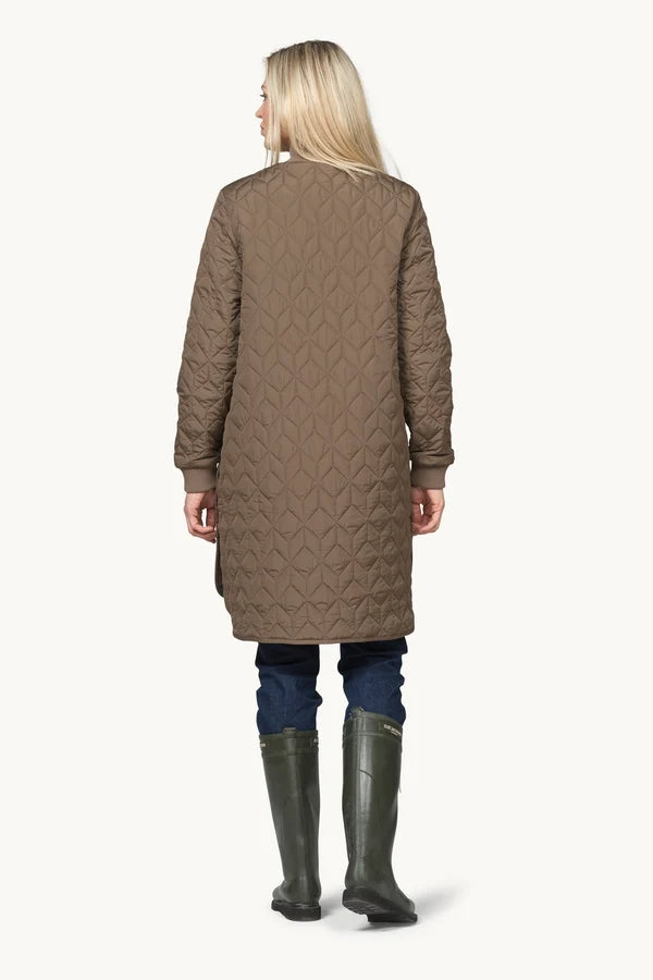 Veste longue matelassée