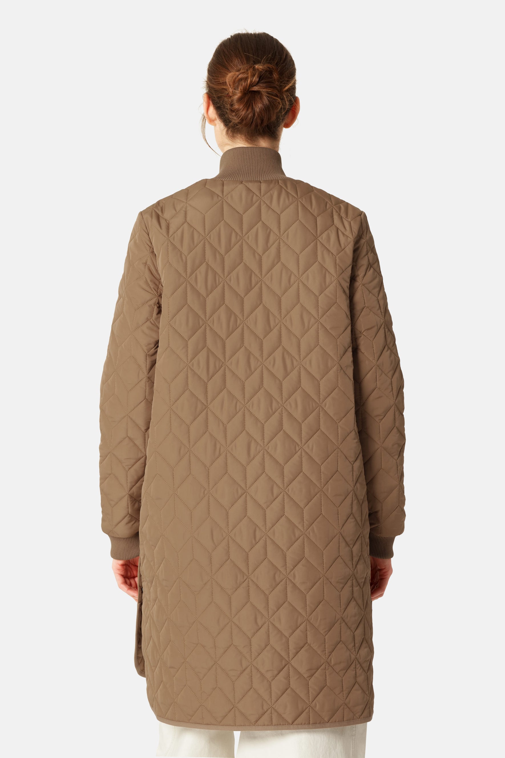 Veste longue matelassée