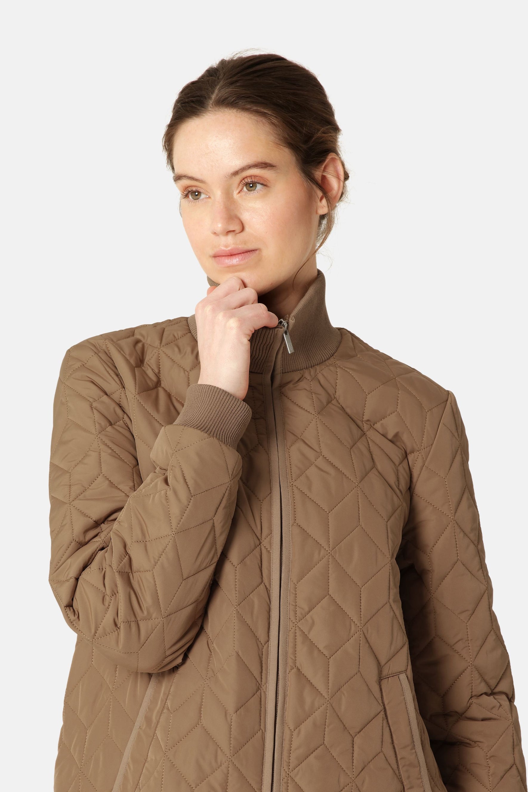 Veste longue matelassée