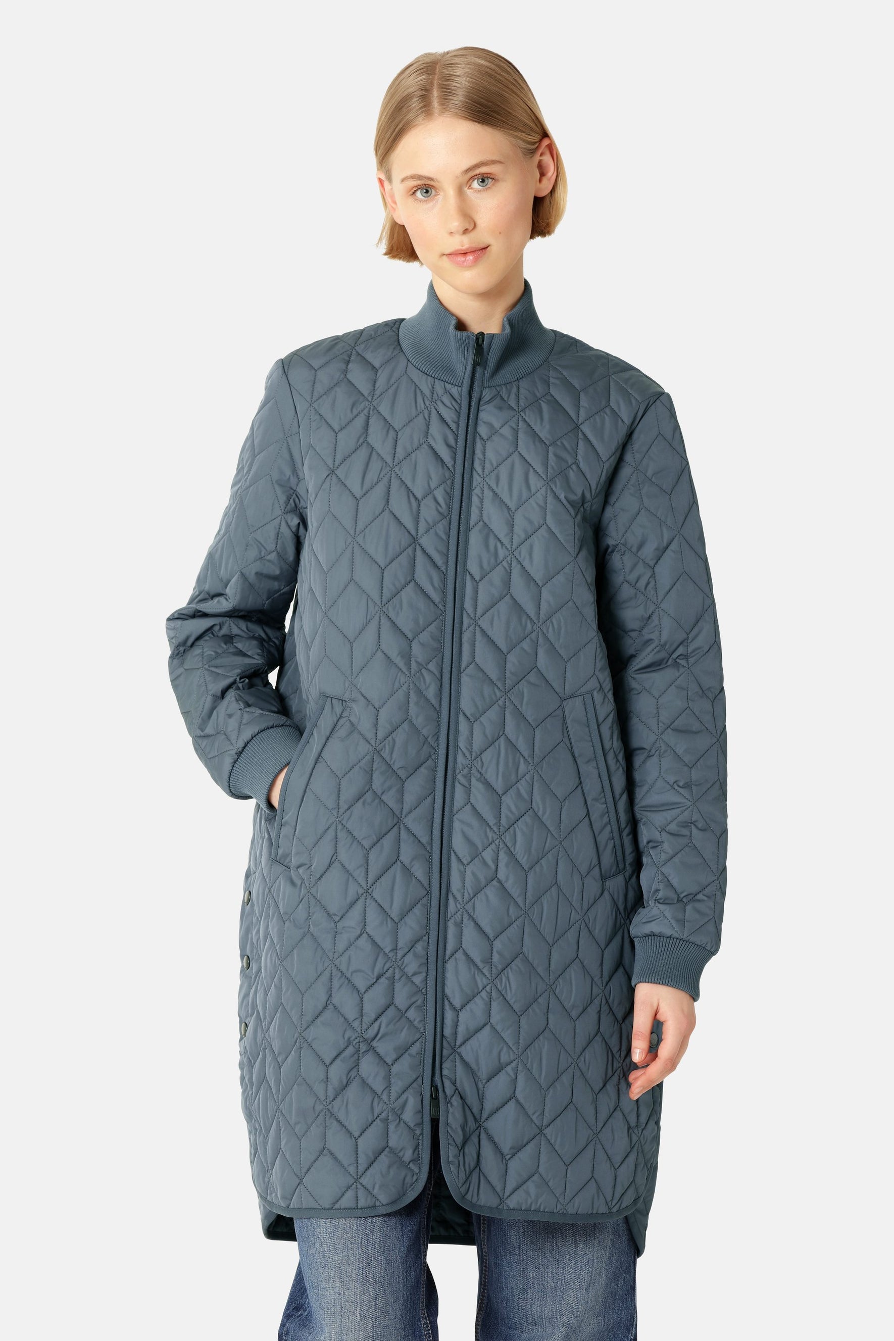 Veste longue matelassée