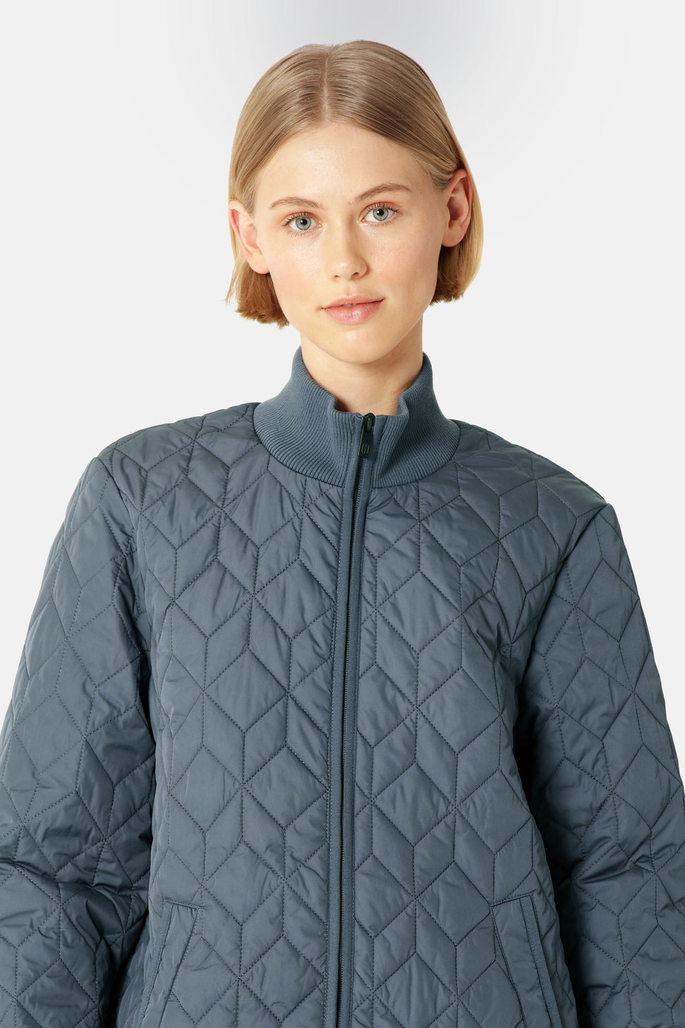 Veste longue matelassée
