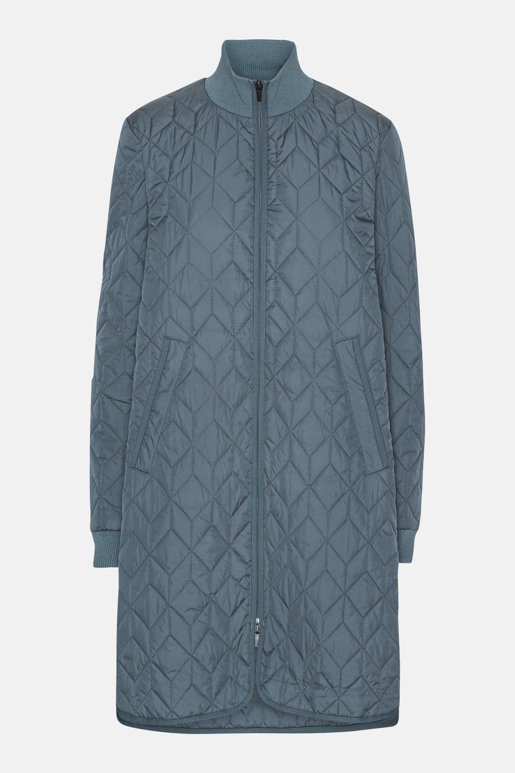 Veste longue matelassée