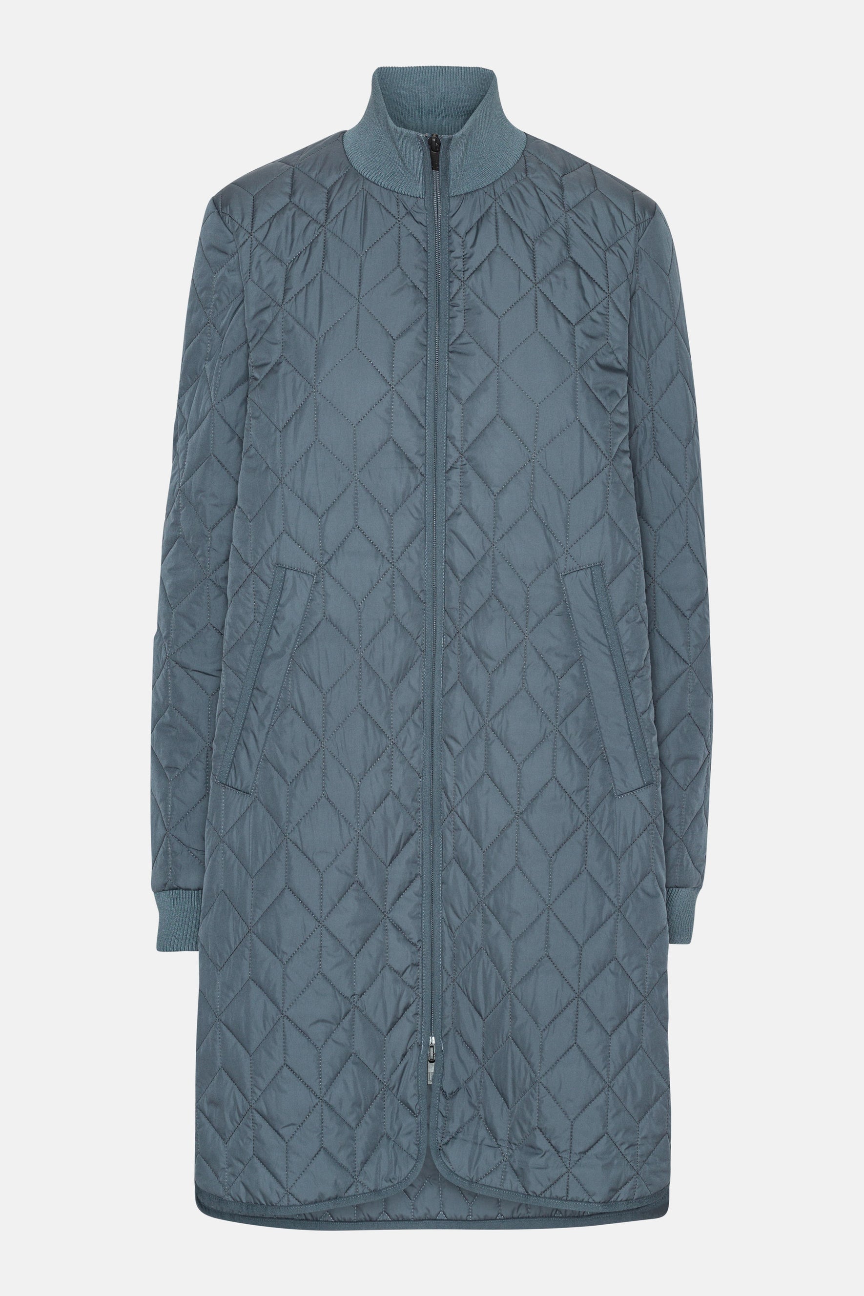 Veste longue matelassée